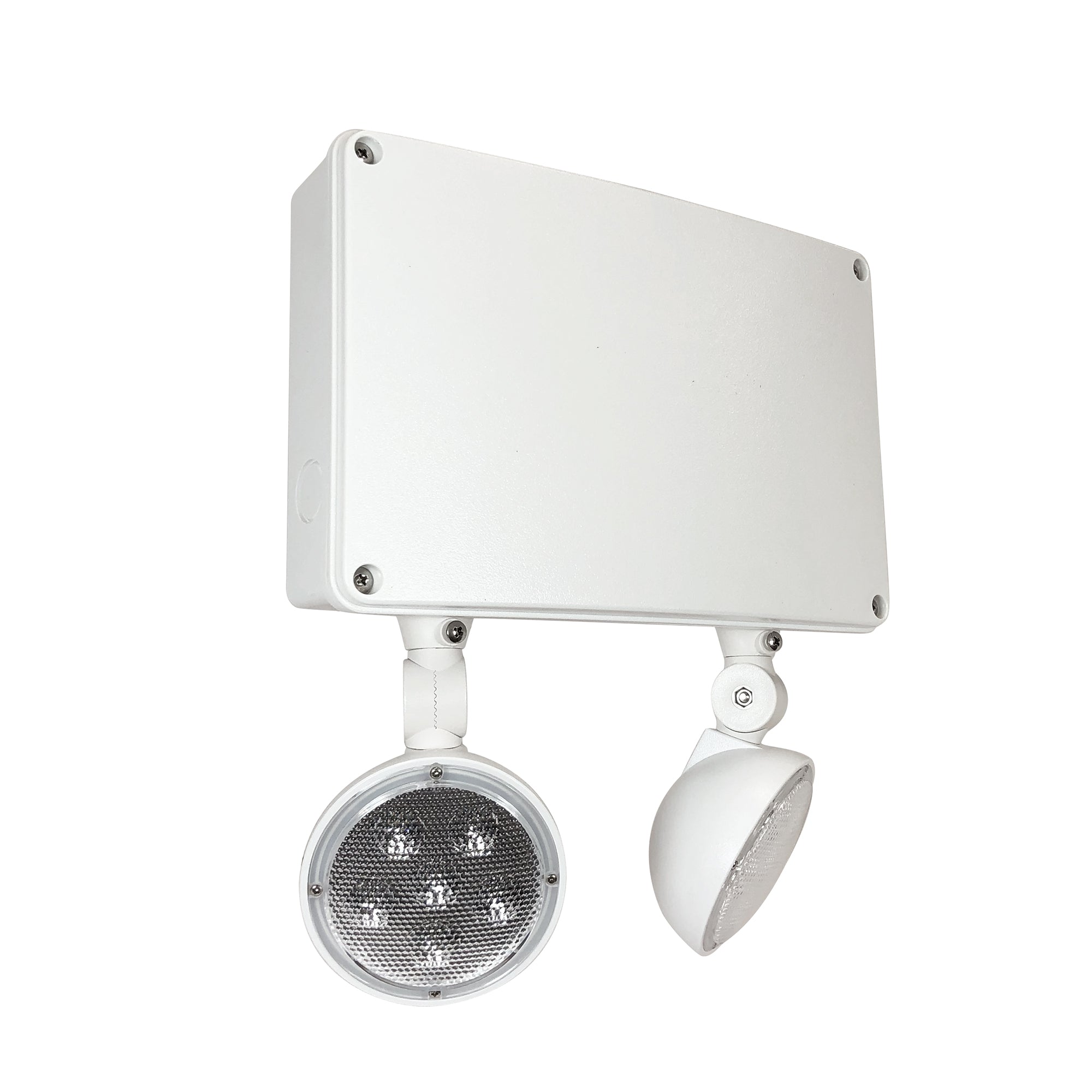 Nora Lighting NE-970 - Recessed - Emergency LED Dual Head Self-Diagnostic w/ Battery Backup, Wet Location, 2x 2.5W / 310lm, 120-277V, White
