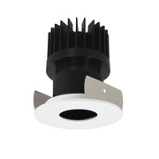 Nora Lighting NIOB-2RPH50XBMPW/HL - Recessed - 2 Inch Iolite LED Round Pinhole, 1500lm/2000lm/2500lm (varies by housing), 5000K, Black Pinhole / Matte Powder White Flange