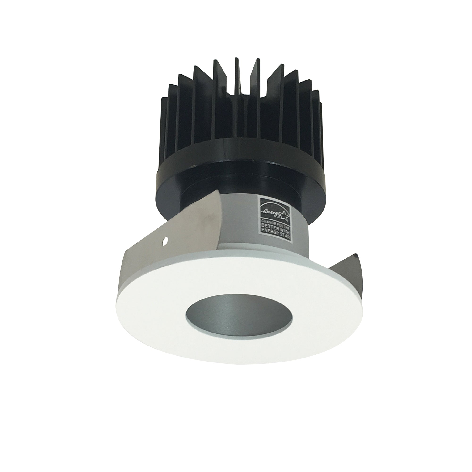 Nora Lighting NIOB-2RPH27XHZMPW/HL - Recessed - 2 Inch Iolite LED Round Pinhole, 1500lm/2000lm/2500lm (varies by housing), 2700K, Haze Pinhole / Matte Powder White Flange