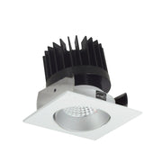 Nora Lighting NIOB-2SC50XHZMPW/HL - Recessed - 2 Inch Iolite LED Square Adjustable Cone Reflector, 1500lm/2000lm/2500lm (varies by housing), 5000K, Haze Reflector / Matte Powder White Flange