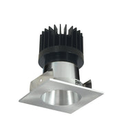 Nora Lighting NIOB-2SNDC40XNN/HL - Recessed - 2 Inch Iolite LED Square Reflector with Round Aperture, 1500lm/2000lm/2500lm (varies by housing), 4000K, Natural Metal Reflector / Natural Metal Flange
