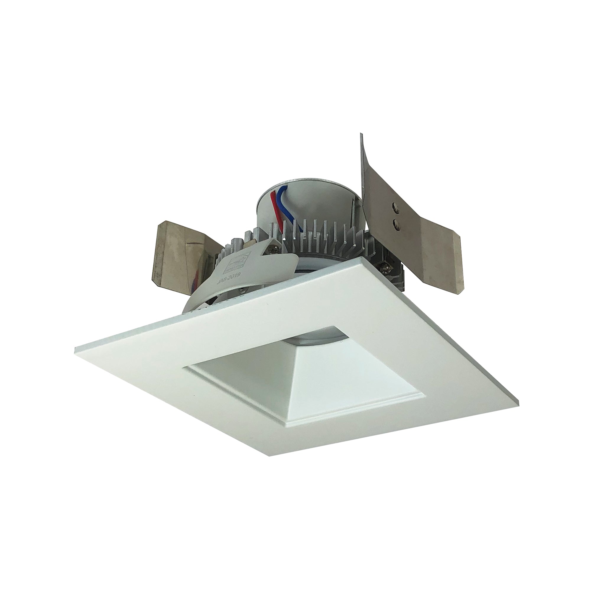 Nora Lighting NLCBC2-55640MPW/10 - Recessed - 5 Inch Cobalt Click LED Retrofit, Square Reflector, 1000lm / 12W, 4000K, Matte Powder White Reflector / Matte Powder White Flange