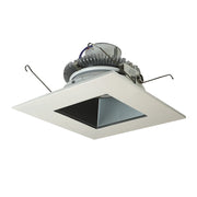Nora Lighting NLCBC2-65627PW/A - Recessed - 6 Inch Cobalt Click LED Retrofit, Square Reflector, 750lm / 10W, 2700K, Pewter Reflector / White Flange
