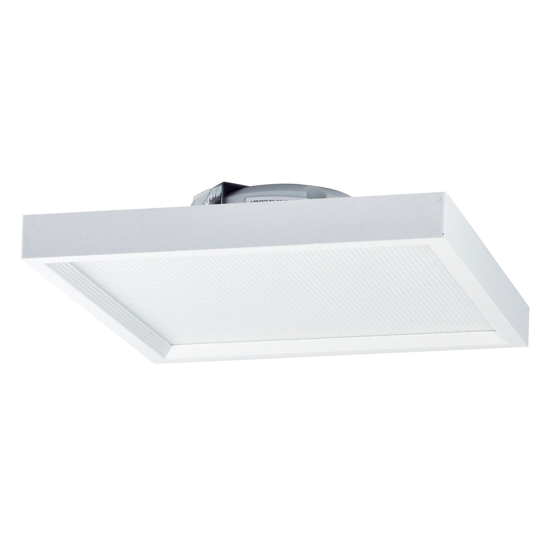 Nora Lighting NLOS-S62L50WW - Recessed - 6 Inch SURF Regressed Edge-Lit Surface Mounted LED, Square Baffle, 900lm, 14W, 5000K, 90+ CRI, 120V Triac/ELV Dimming, White
