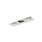 Nora Lighting NMIOTL-13-NF-AAF-35X-10-BMPW - Recessed - Iolite MLS 3-Head Trimless Reflector Kit, 3500K, 1000lm, Black/MPW Adj. Snoot/Fixed Downlt. Trims