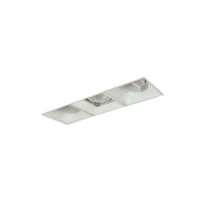 Nora Lighting NMIOTL-13-NF-AAF-CDX-10-MPW - Recessed - Iolite MLS 3-Head Trimless Reflector Kit, Comfort Dim, 800lm, MPW Adj. Snoot/Fixed Downlt. Trims