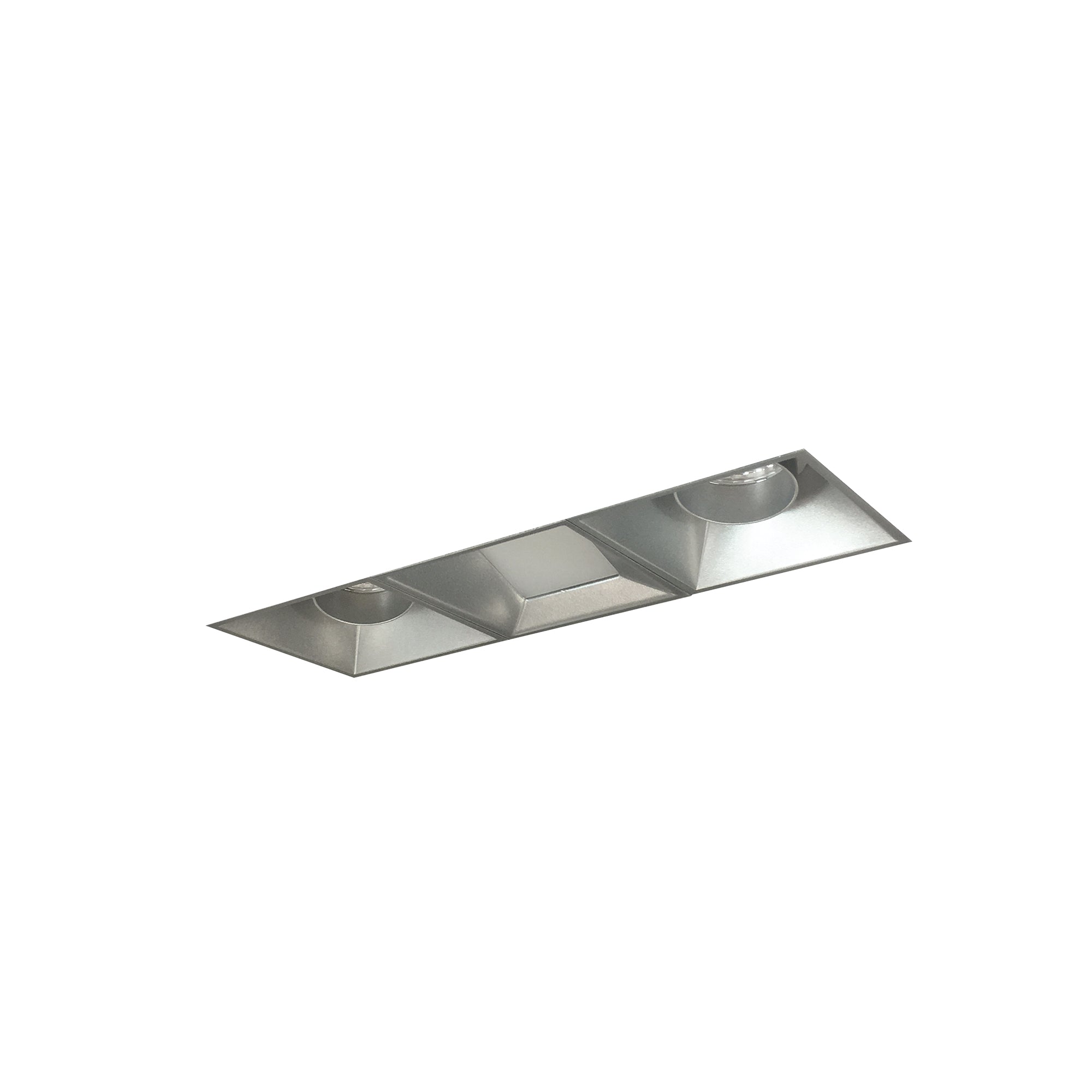 Nora Lighting NMIOTL-13-NF-AAW-27X-10-HZ - Recessed - Iolite MLS 3-Head Trimless Reflector Kit, 2700K, 1000lm, Haze Adj. Snoot/Wall Wash Trims