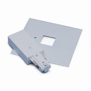 Nora Lighting NT-311S - Track - Live End Feed w/ Cover, 1 Circuit Track, Silver