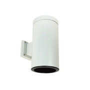 Nora Lighting NYLI-6WI1BBW - Cylinder - 6 Inch Cylinder, White, Wall Mount, Incandescent, Refl., Black