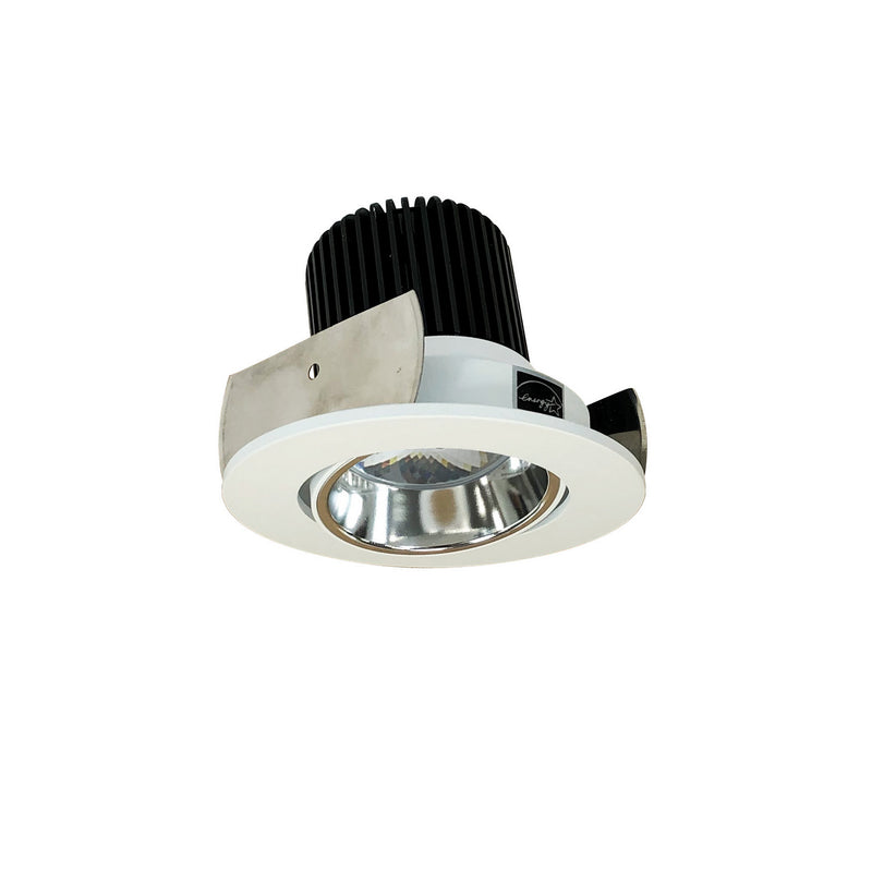 Nora Lighting NIOB-2RC27QCMPW Modern  Recessed Light Specular Clear / Matte Powder White