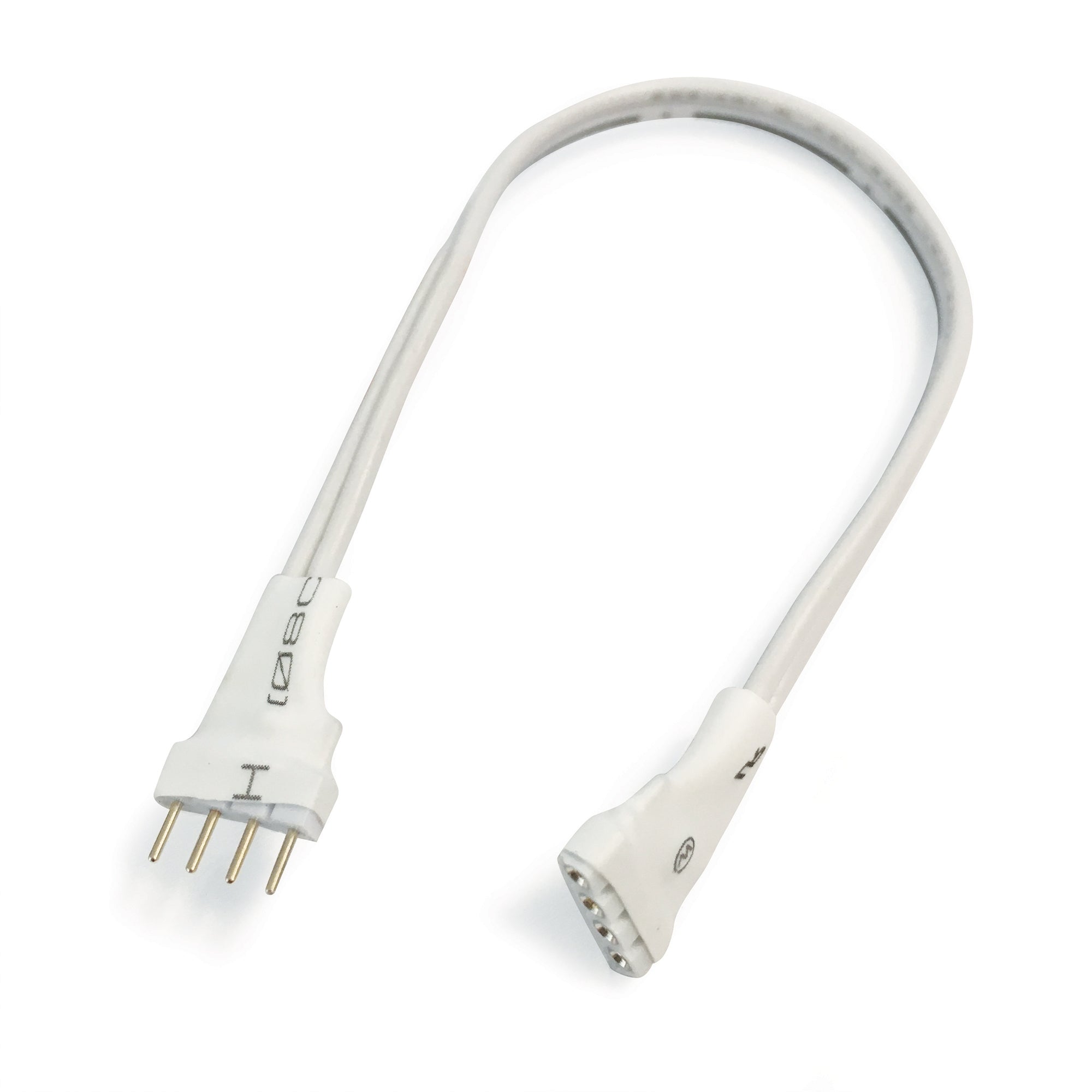 Nora Lighting NARGB-718W - Accent / Undercabinet - 18 Inch Interconnection Cable for 12V or 24V RGB & CCT Tape Light
