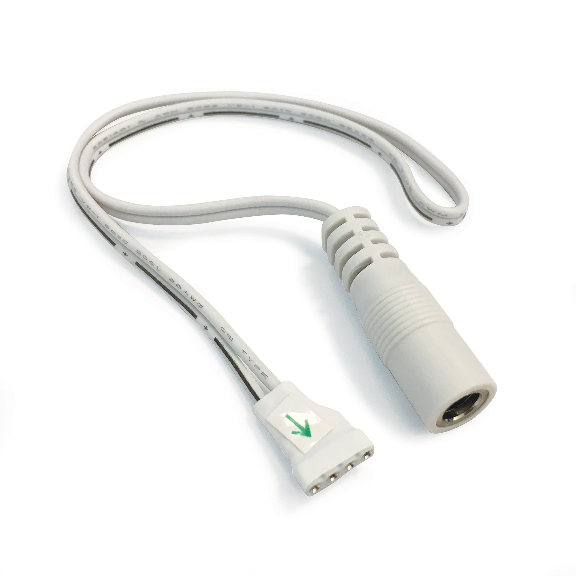 Nora Lighting NATL-509W - Accent / Undercabinet - 9 Inch Power Line Interconnector for 24V Standard & Side-Lit Tape Light, White