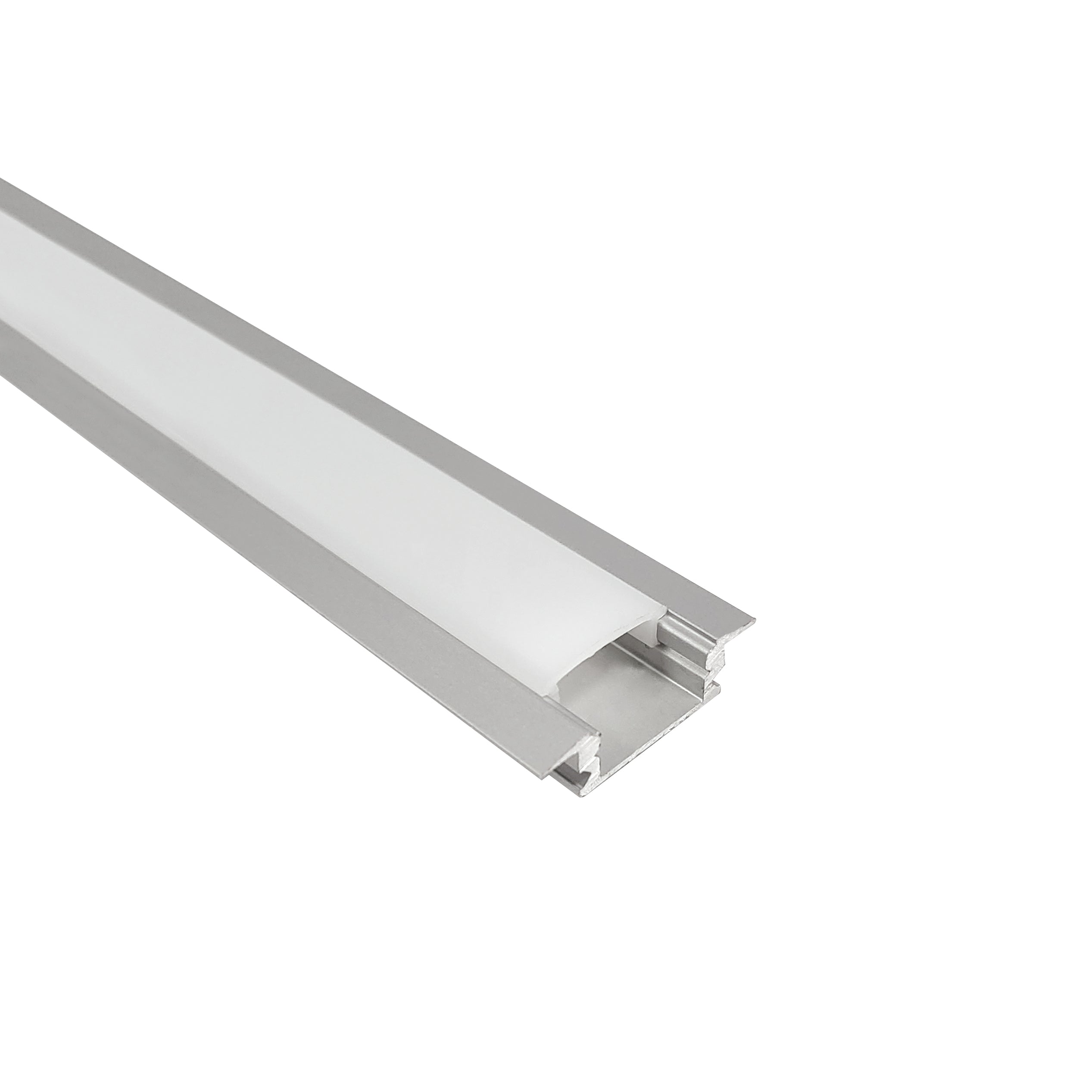 Nora Lighting NATL2-C23A - Accent / Undercabinet - 4' Shallow Channel with Wings for NUTP14, Aluminum Finish