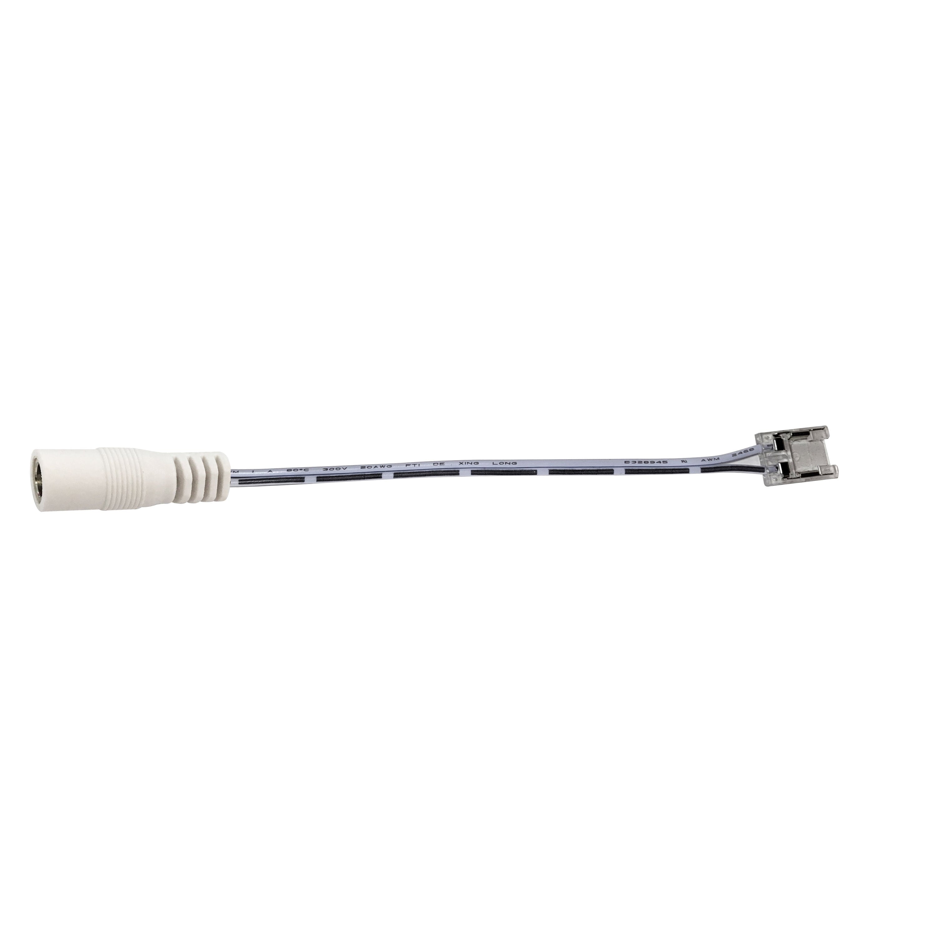 Nora Lighting NATLCB-708/BC - Accent / Undercabinet - 6 Inch Power Cord w/Power Line Connector for NUTP14 COB Tape Light