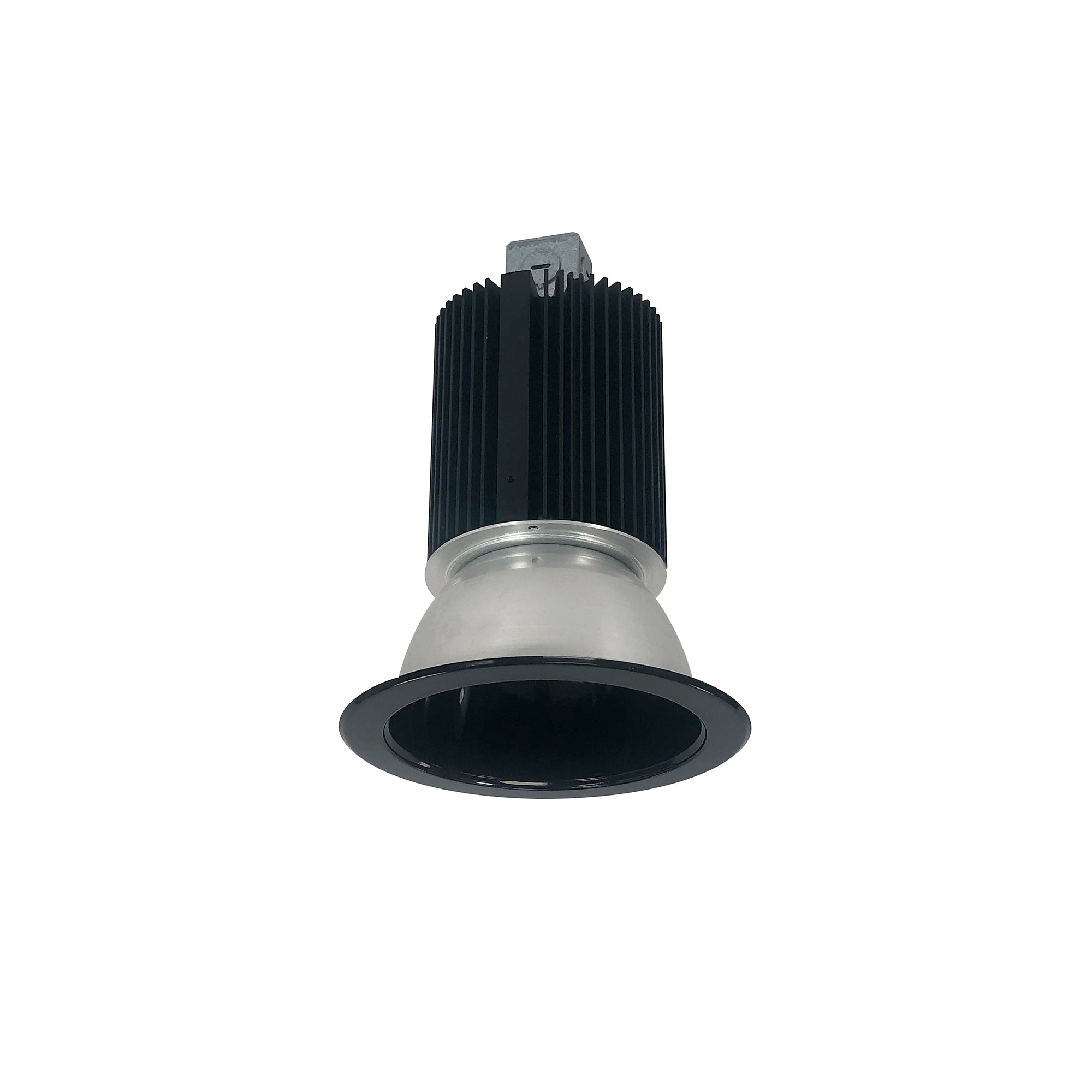 Nora Lighting NC2-431L2535SBSF - Recessed - 4 Inch Sapphire II Open Reflector, 2500lm, 3500K, 20-Degrees Spot, Black Self Flanged