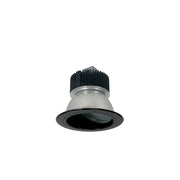 Nora Lighting NC2-436L0940SBSF - Recessed - 4 Inch Sapphire II Wall Wash, 900lm, 4000K, 20-Degrees Spot, Black Self Flanged