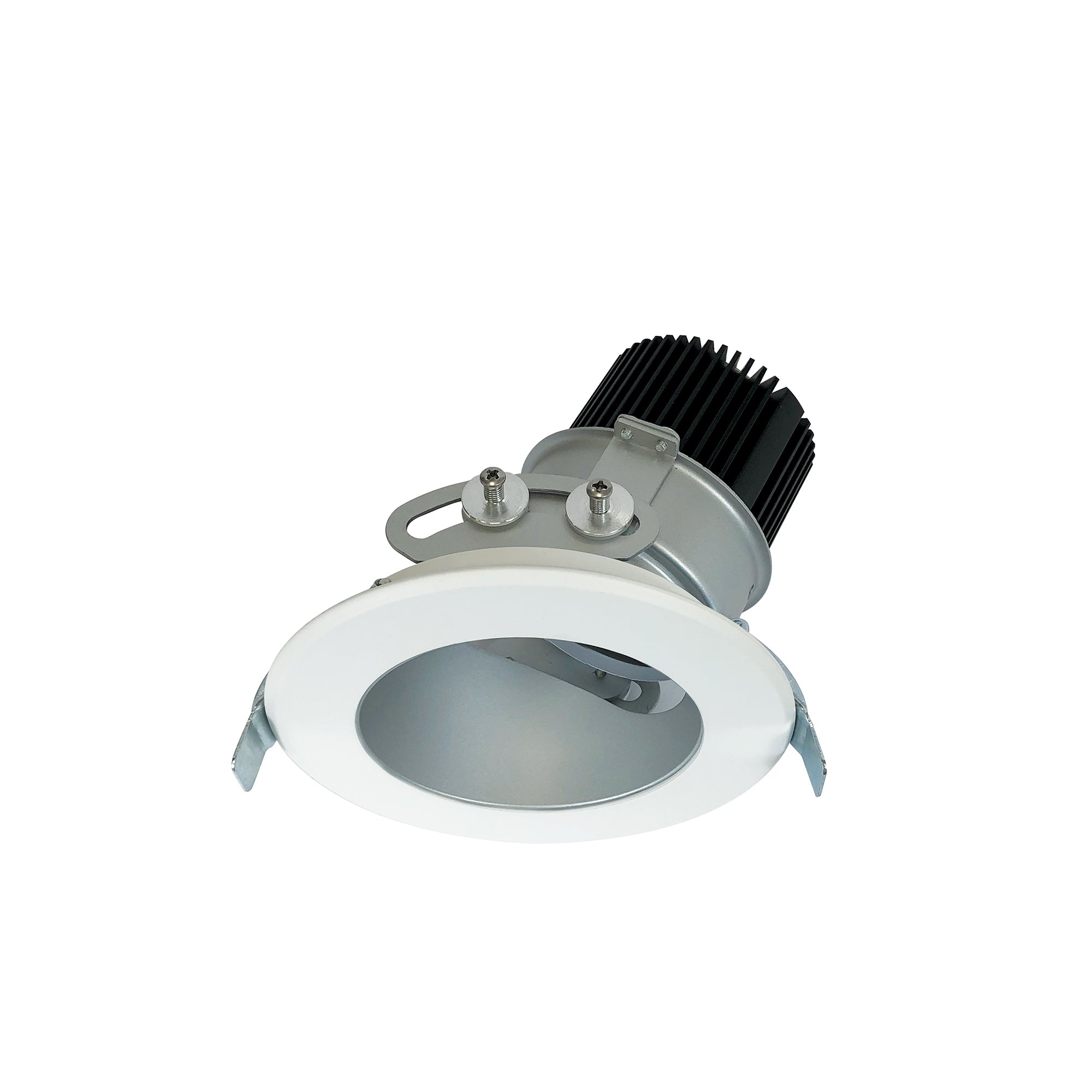 Nora Lighting NC2-439L0935SHWSF - Recessed - 4 Inch Sapphire II High Lumen Adjustable Downlight, Round 36-Degree Spot Reflector, 900lm, 3500K, Haze/White