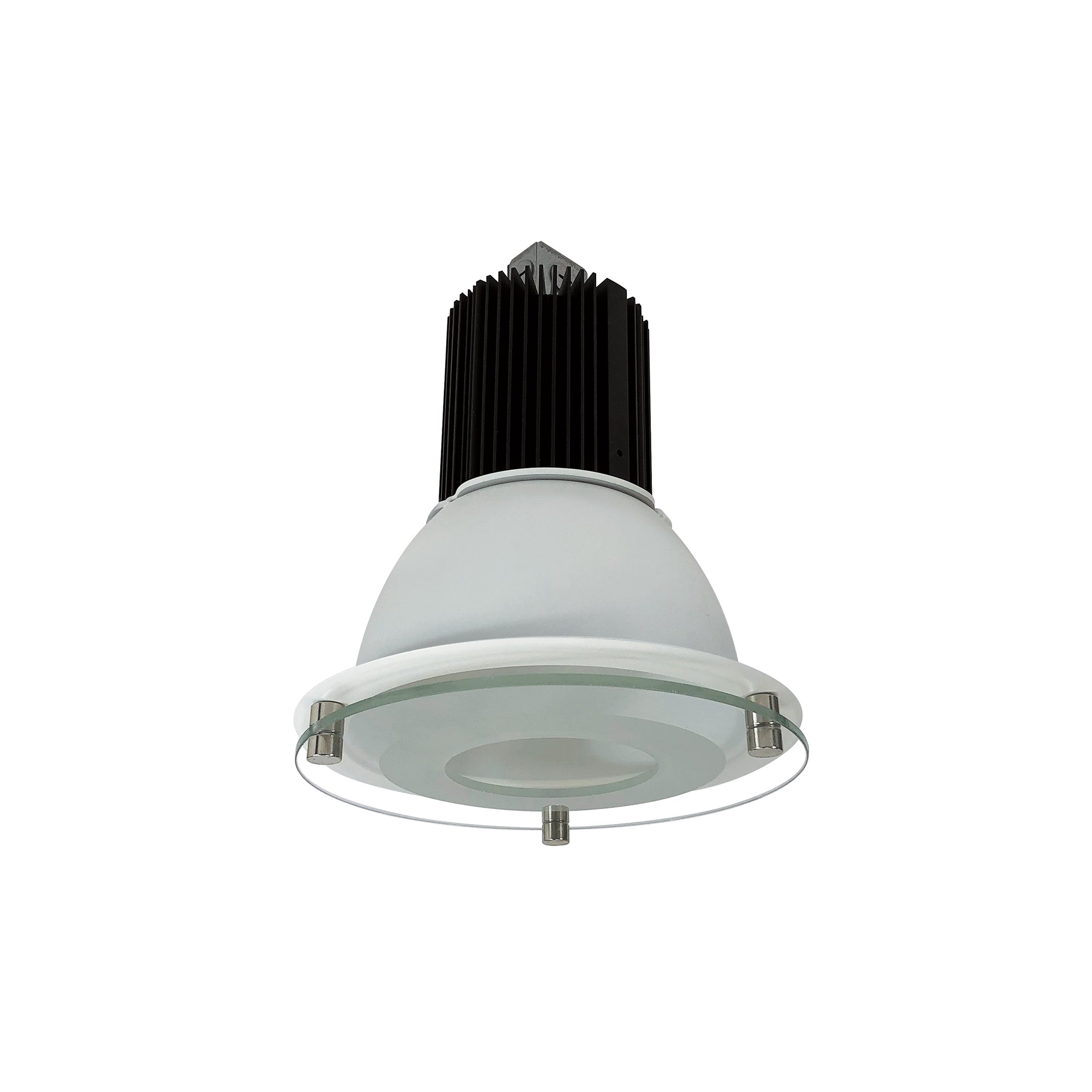 Nora Lighting NC2-638L1530MWSF - Recessed - 6 Inch Sapphire II Deco Glass Reflector, 1500lm, 3000K, 40-Degrees Narrow Flood, White Self Flanged (LE6 Housings Only)