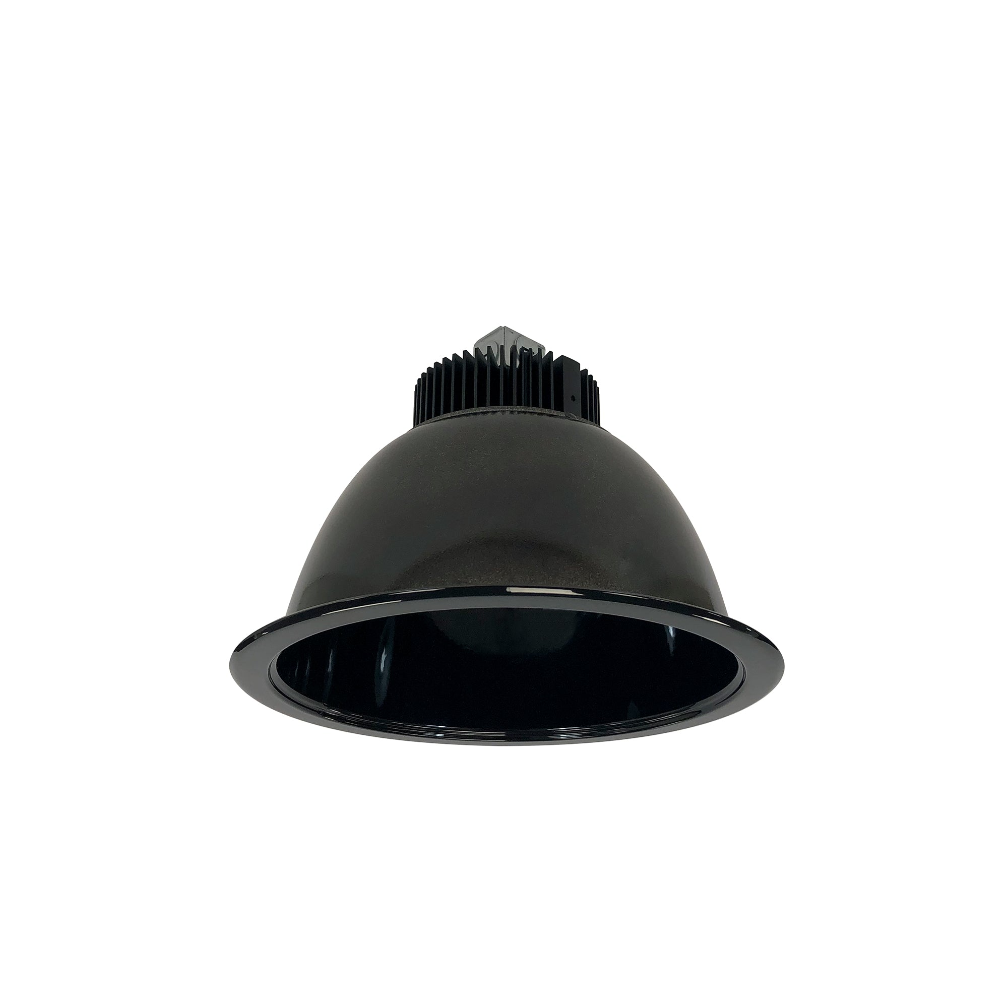 Nora Lighting NC2-831L0935SBSF - Recessed - 8 Inch Sapphire II Open Reflector, 900lm, 3500K, 20-Degrees Spot, Black Self Flanged