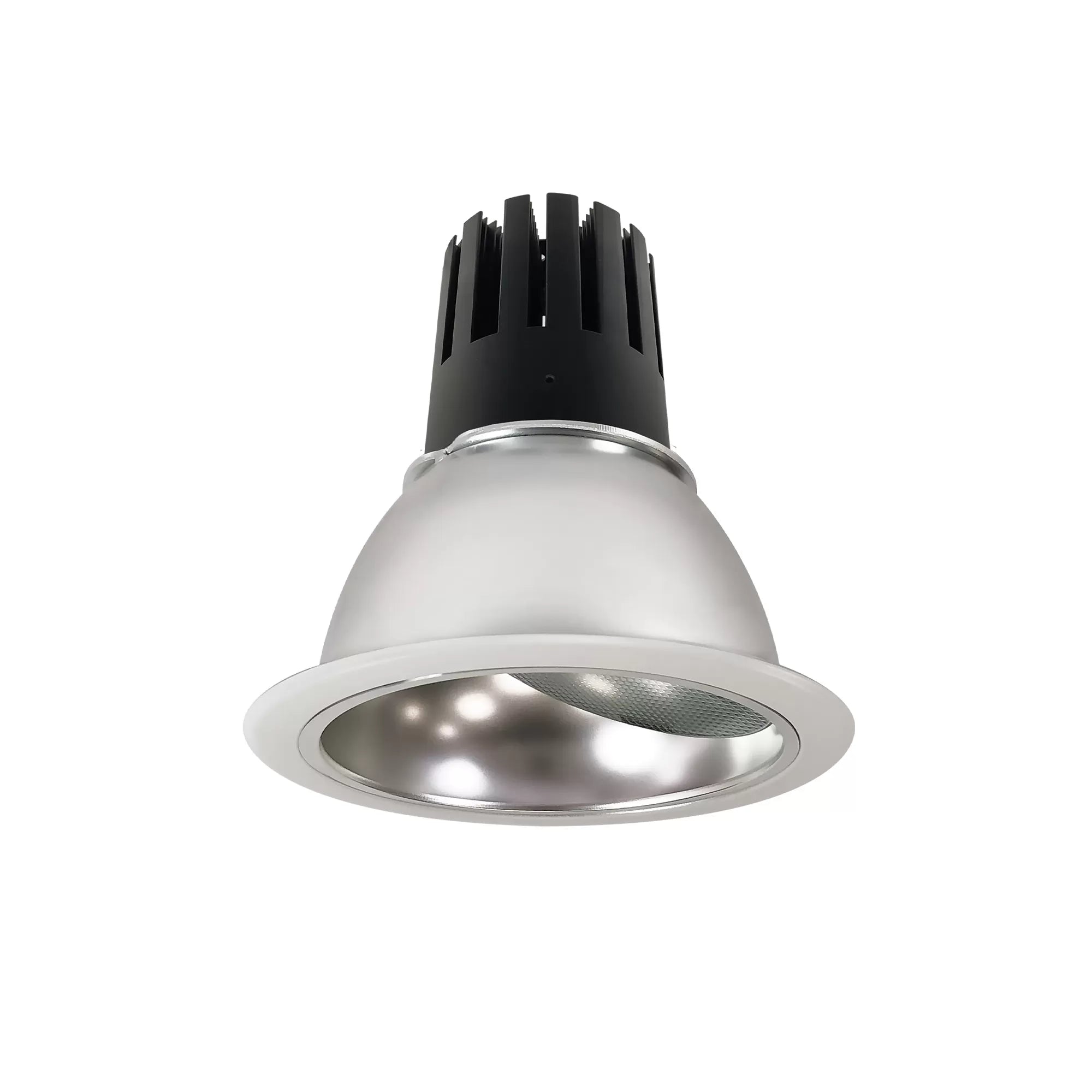 Nora NC3-66L330SDMPW 6 inch Sapphire III LED Reflector 2500lm 3000K Spot - Clear Reflector, Matte Powder White Flange