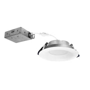 Nora Lighting NCSC-R4D1TWMPW 4 Contractor Series Can-less LED Downlight with Deep Reflector, Selectable CCT, Matte Powder White (12-Pack)