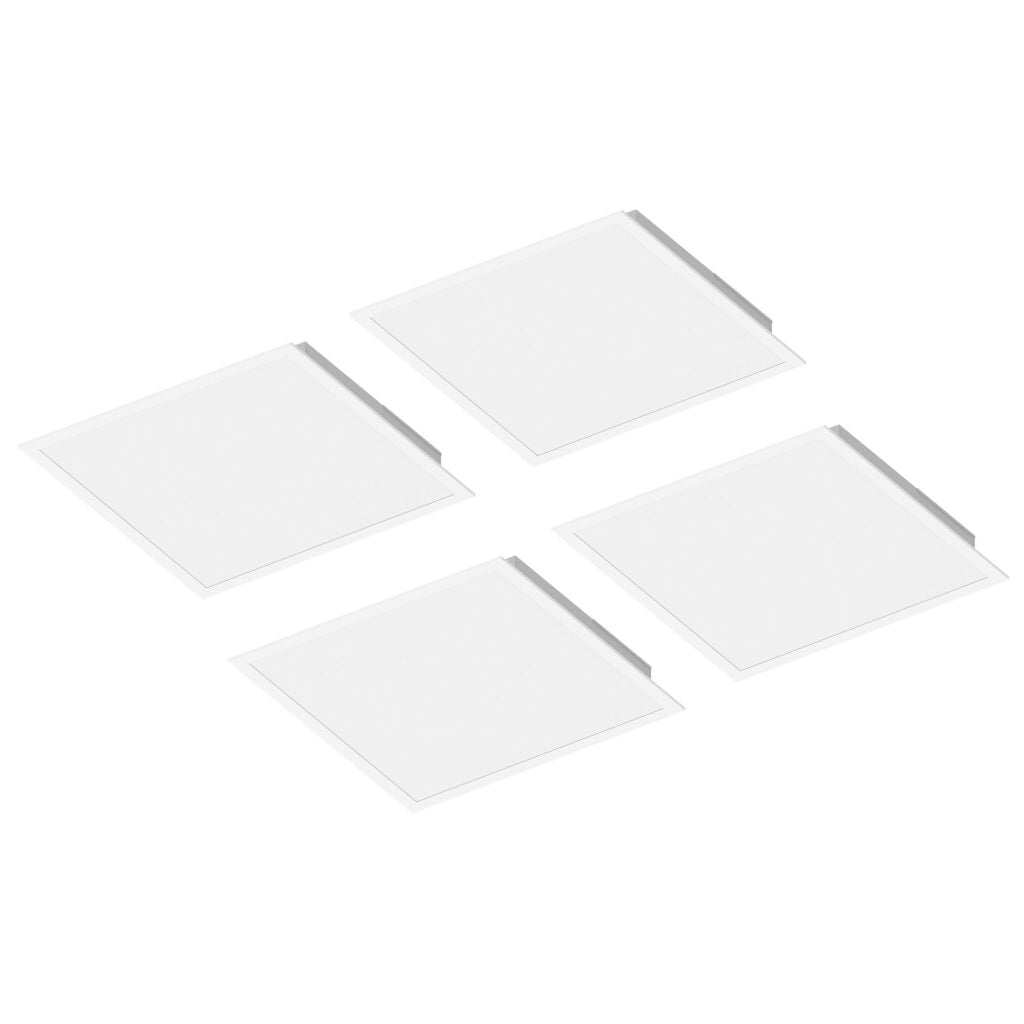 Nora Lighting NCSP-22/334W 2x2 LED Panel Light Contractor Series LED Backlit with Selectable Lumens & CCT (3000/3500/4000K), White (4-Pack)