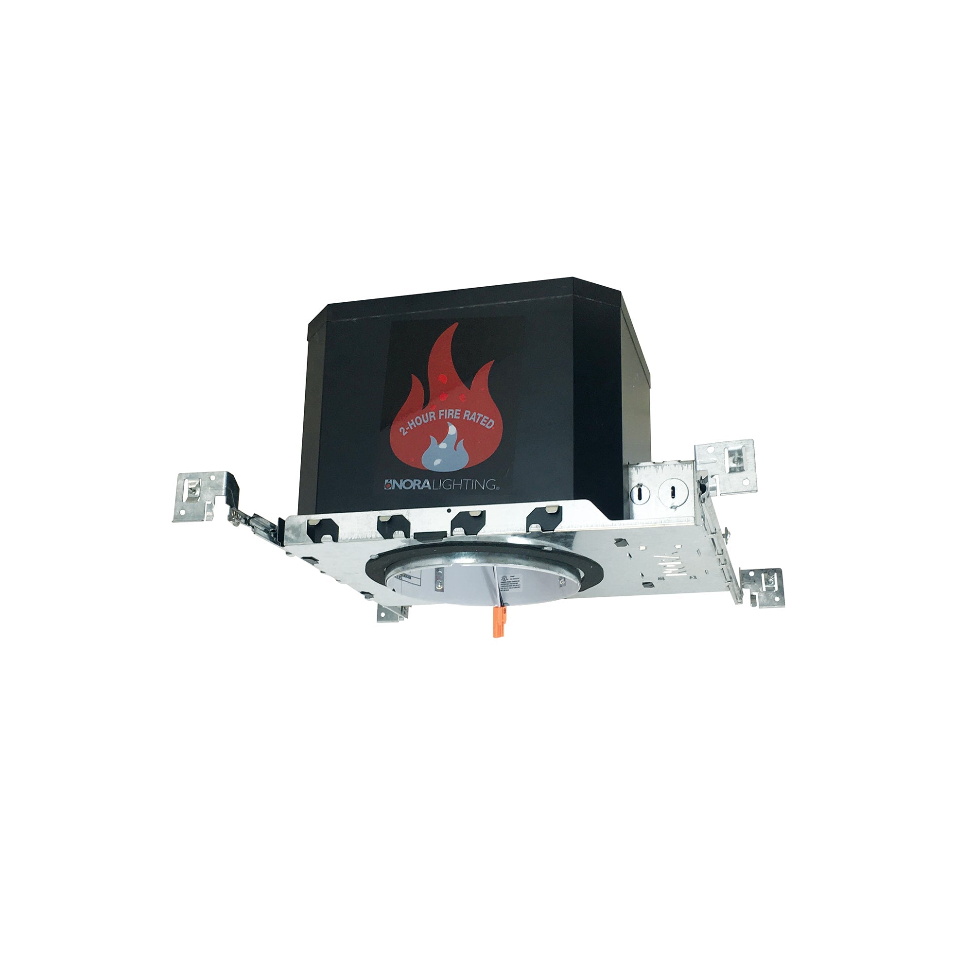 Nora Lighting NFBIC-6LMRATA/4W - Recessed - 6 Inch LED Dedicated 2-Hour Fire Rated IC/Non-IC, AT New Construction Housing, 120-277V, Wired for Univ. Dimming
