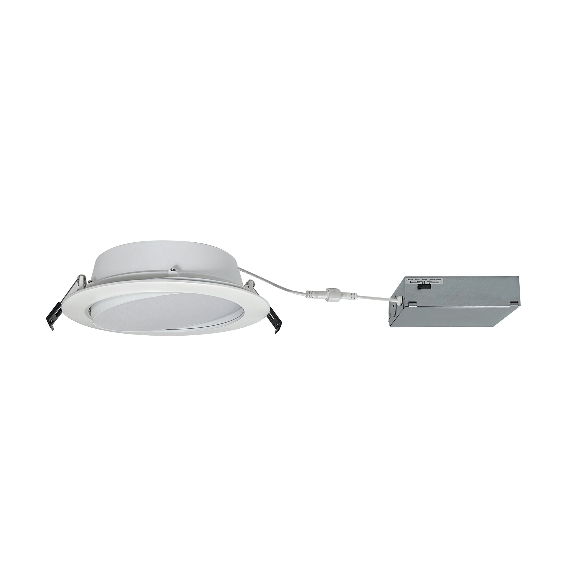 Nora Lighting NFLINA-R6TWMPW - Recessed - 6 Inch FLIN Adjustable LED Downlight with Selectable CCT, 1100lm / 13W, Matte Powder White finish