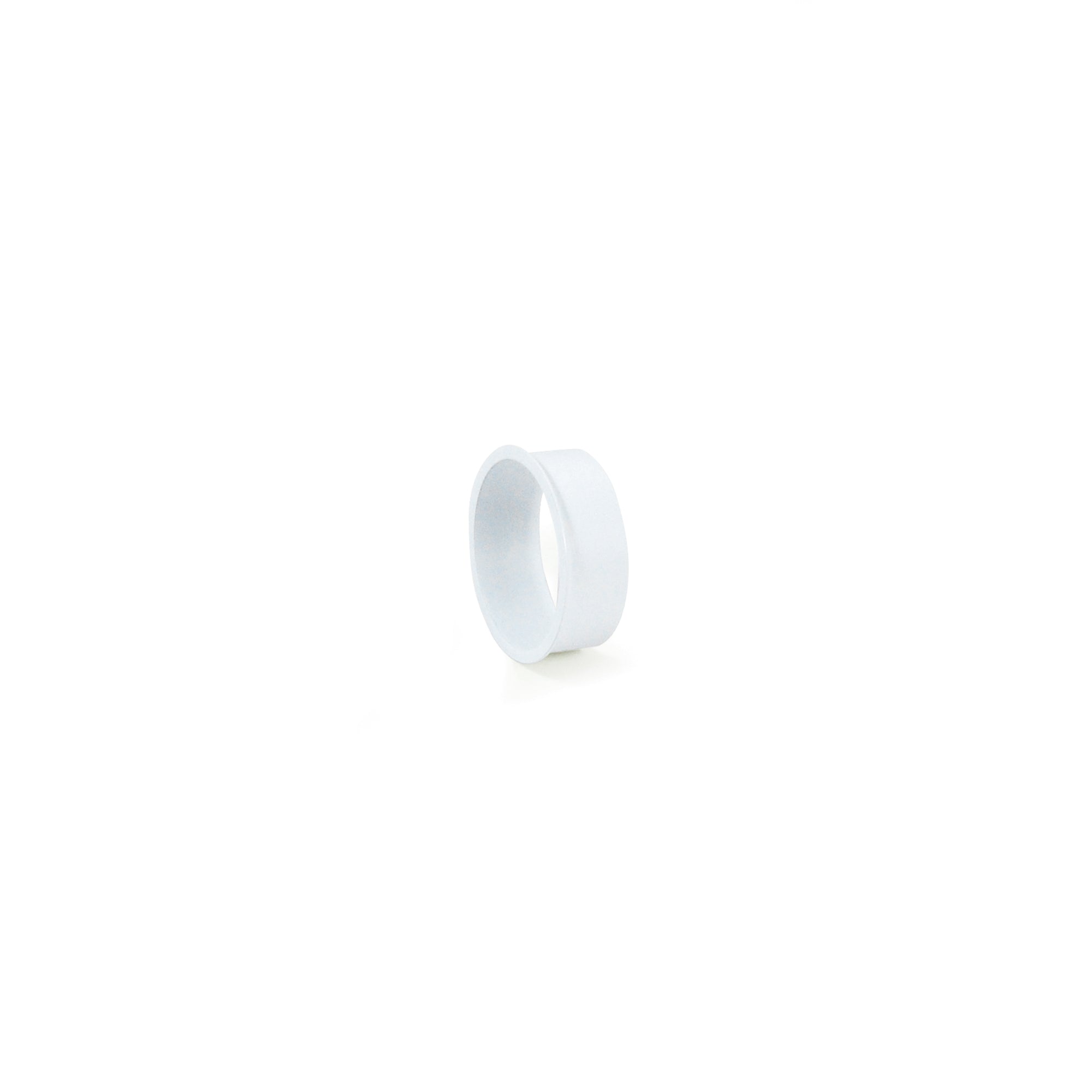 Nora Lighting NIO-1AS15MPW - Recessed - 5/8 Inch Matte Powder White Opaque Snoot for 2 Inch & 4 Inch Iolite Trims