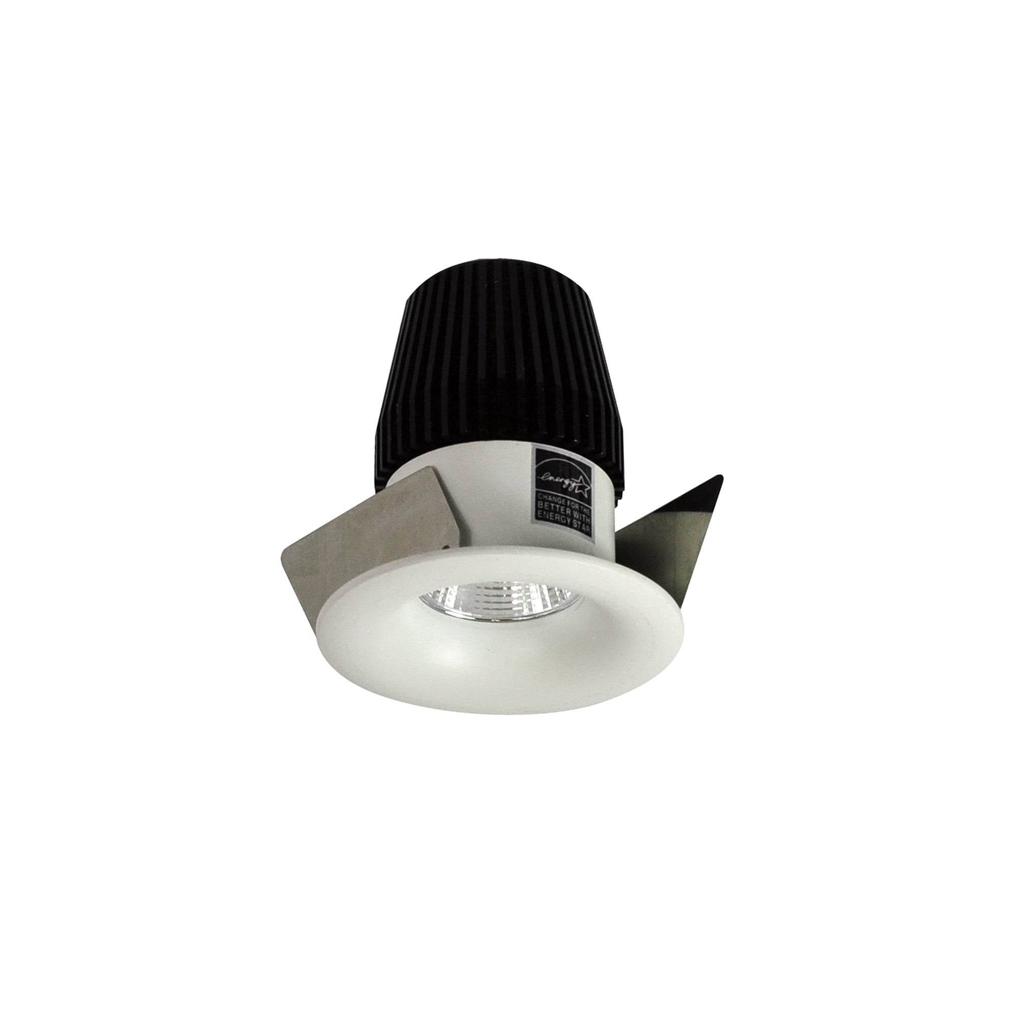 Nora Lighting NIO-1RNB27XWW - Recessed - 1 Inch Iolite LED NTF Round Bullnose, 600lm, 2700K, White finish