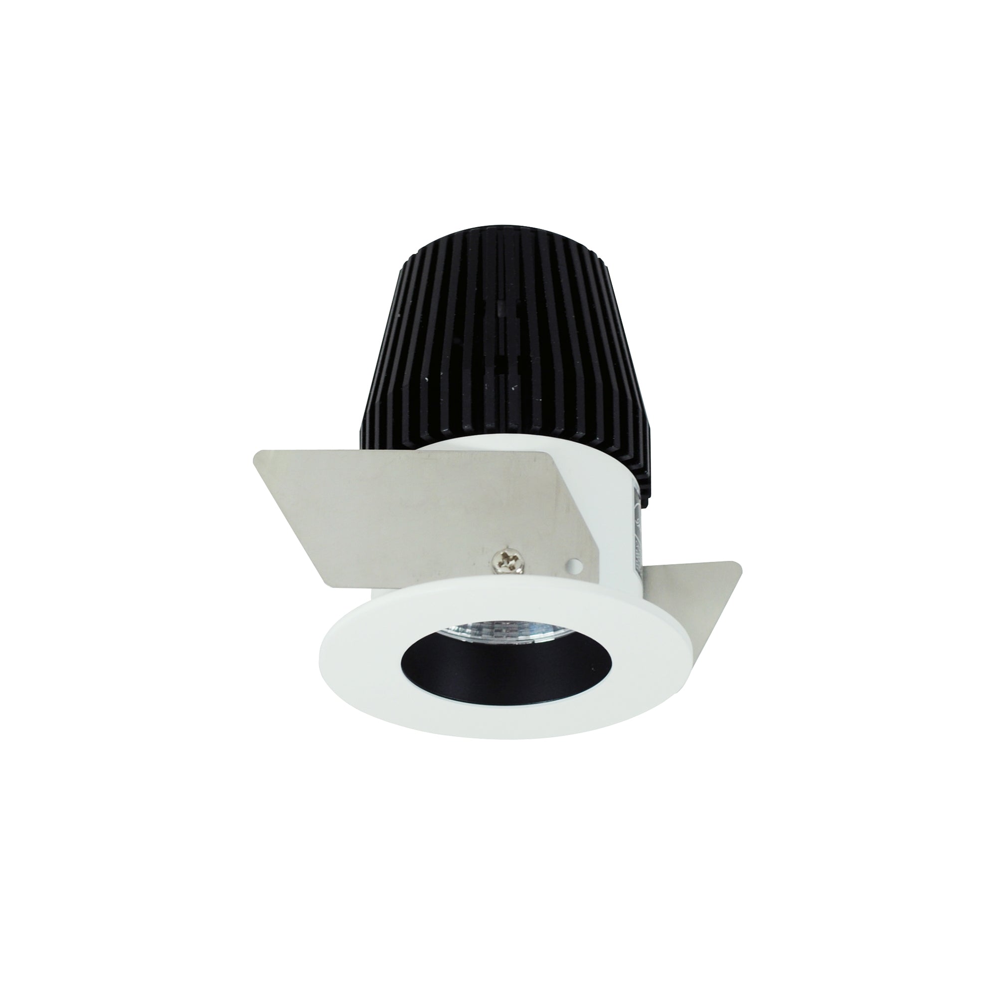 Nora Lighting NIO-1RNG27XBW - Recessed - 1 Inch Iolite LED NTF Round Reflector, 600lm, 2700K, Black Reflector / White Flange