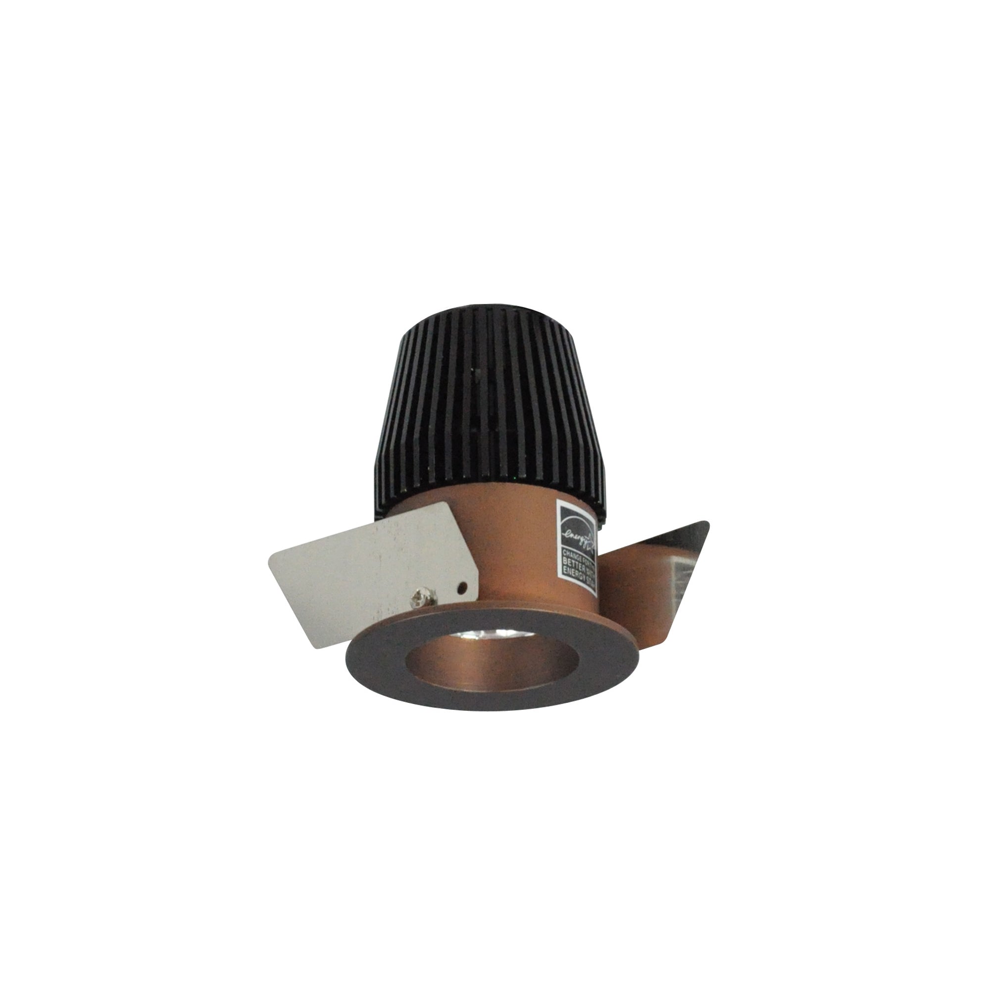 Nora Lighting NIO-1RNG27XBZ - Recessed - 1 Inch Iolite LED NTF Round Reflector, 600lm, 2700K, Bronze Reflector / Bronze Flange