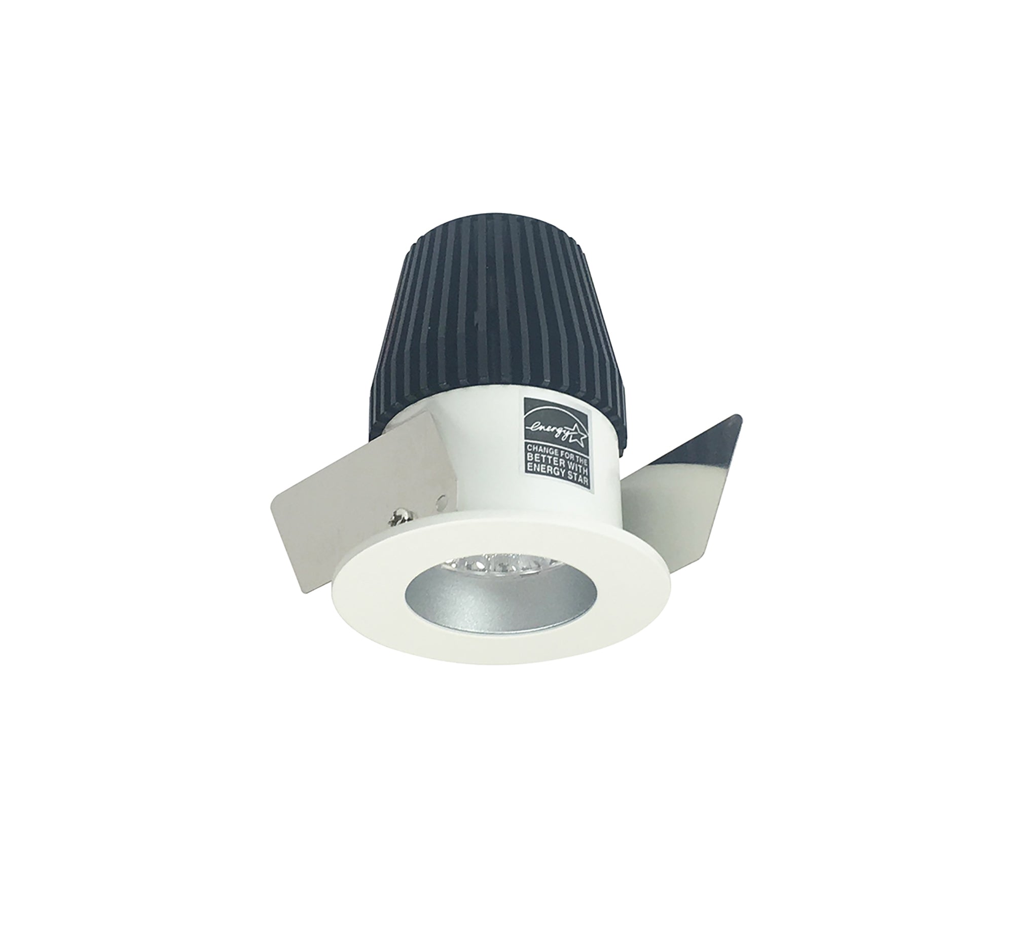 Nora Lighting NIO-1RNG50XHW - Recessed - 1 Inch Iolite LED NTF Round Reflector, 600lm, 5000K, Haze Reflector / White Flange