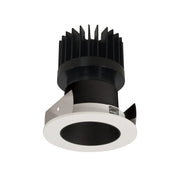 Nora Lighting NIOB-2RNDC50XBW/HL - Recessed - 2 Inch Iolite LED Round Reflector, 1500lm/2000lm/2500lm (varies by housing), 5000K, Black Reflector / White Flange