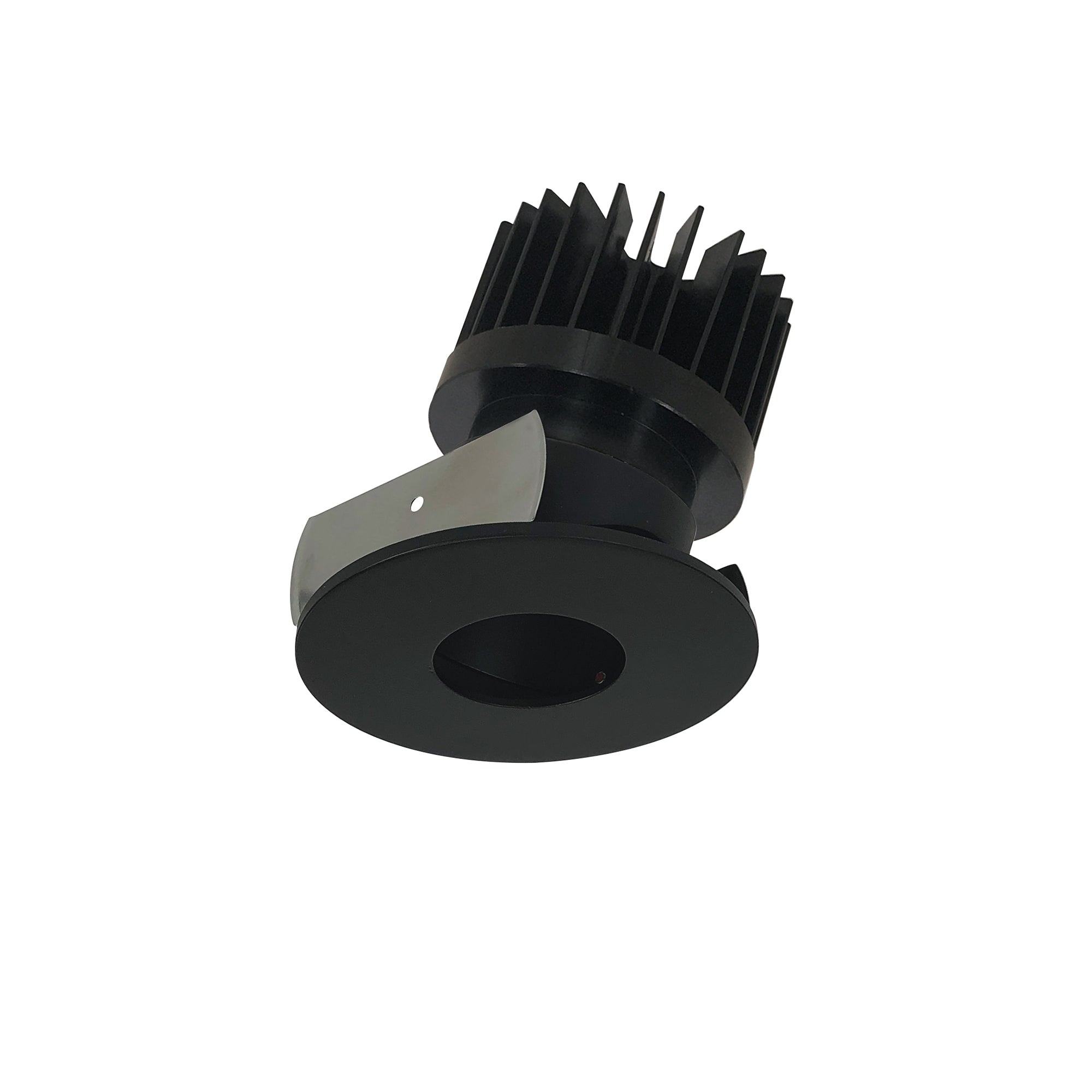 Nora Lighting NIOB-2RPHA30XBB/HL - Recessed - 2 Inch Iolite LED Round Adjustable Pinhole, 1500lm/2000lm/2500lm (varies by housing), 3000K, Black Pinhole / Black Flange