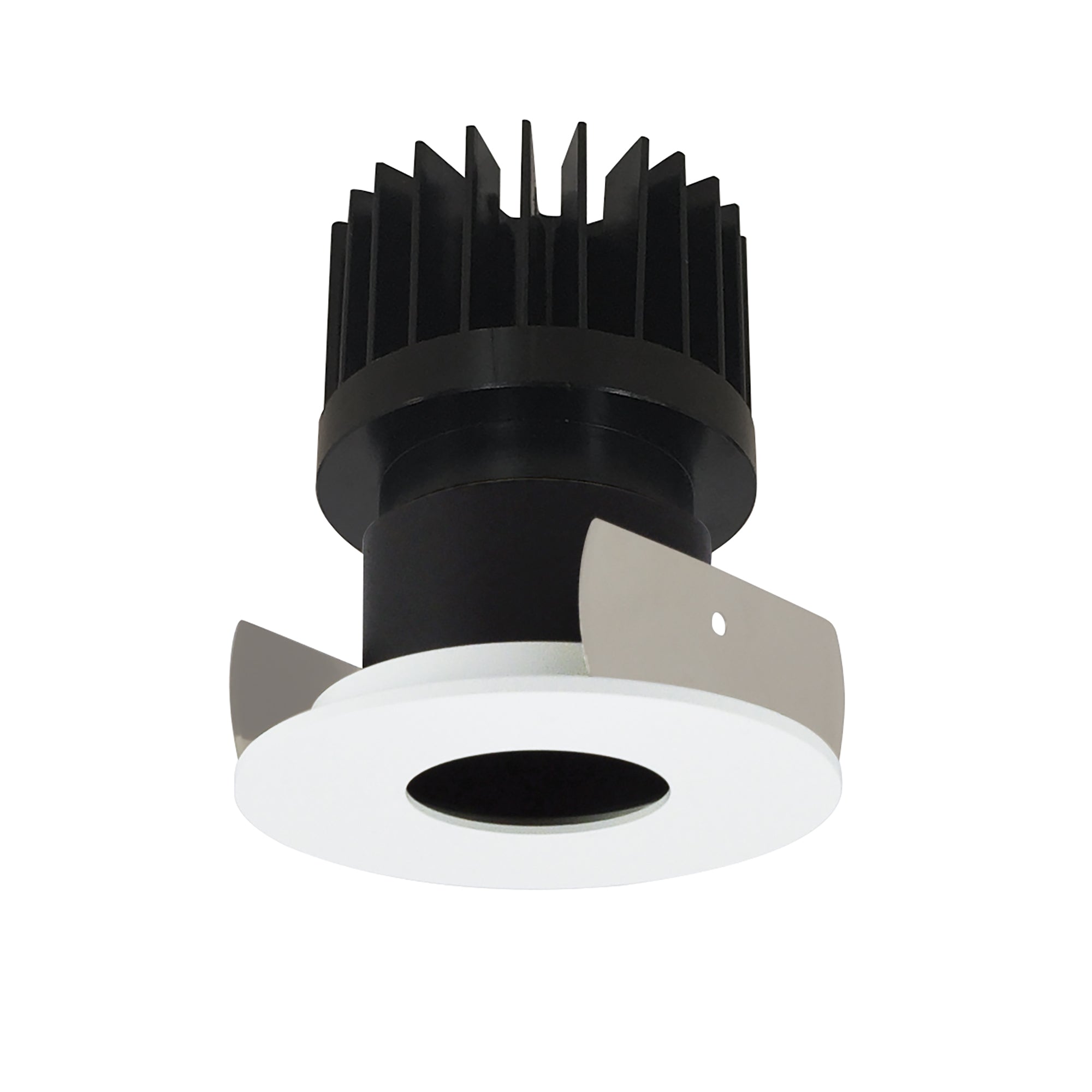 Nora Lighting NIOB-2RPH35XBMPW/HL - Recessed - 2 Inch Iolite LED Round Pinhole, 1500lm/2000lm/2500lm (varies by housing), 3500K, Black Pinhole / Matte Powder White Flange