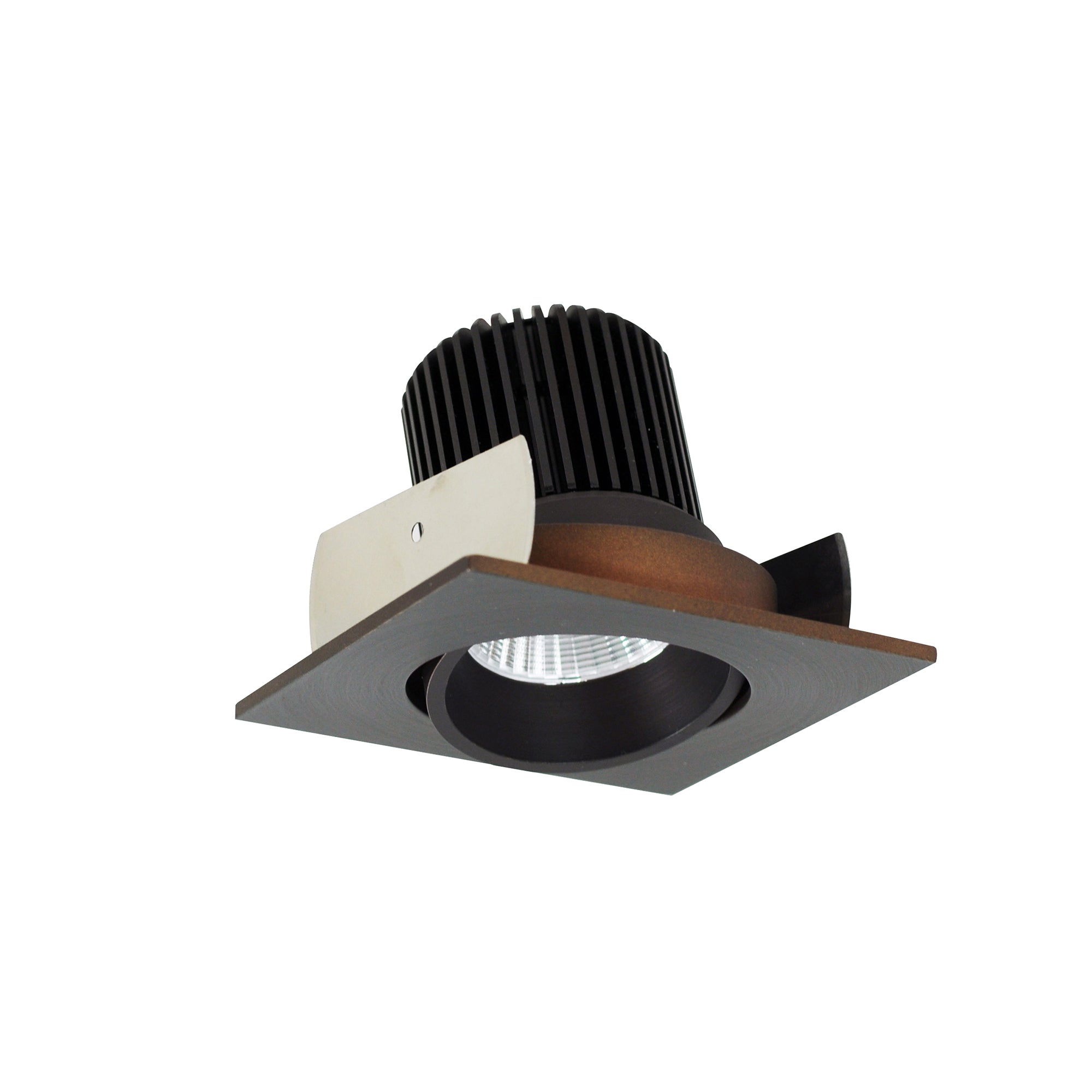 Nora Lighting NIOB-2SC50XBZ/10 - Recessed - 2 Inch Iolite LED Square Adjustable Cone Reflector, 1000lm / 14W, 5000K, Bronze Reflector / Bronze Flange