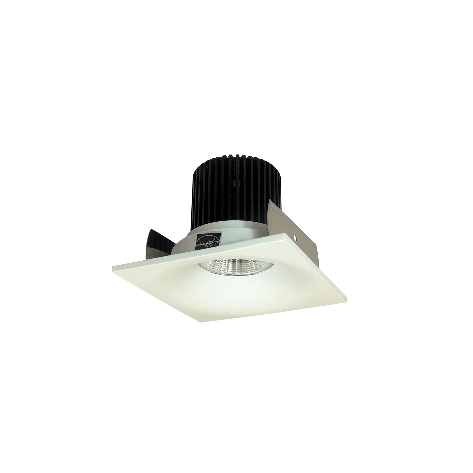 Nora Lighting NIOB-2SNB30XWW/10 - Recessed - 2 Inch Iolite LED Square Bullnose, 1000lm / 14W, 3000K, White Finish