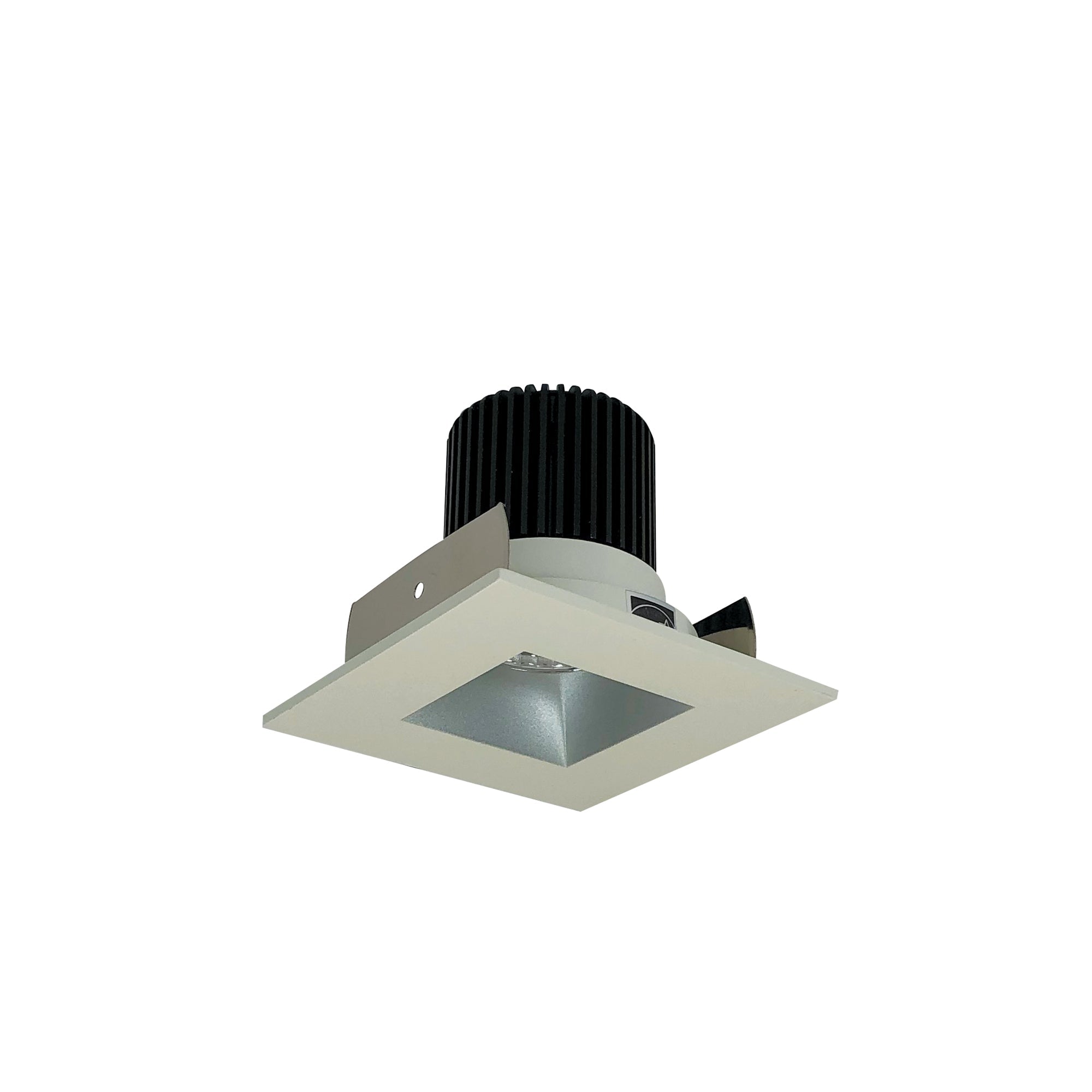 Nora Lighting NIOB-2SNDSQCDXHW - Recessed - 2 Inch Iolite LED Square Reflector with Square Aperture, 800lm / 14W, Comfort Dim, Haze Reflector / White Flange