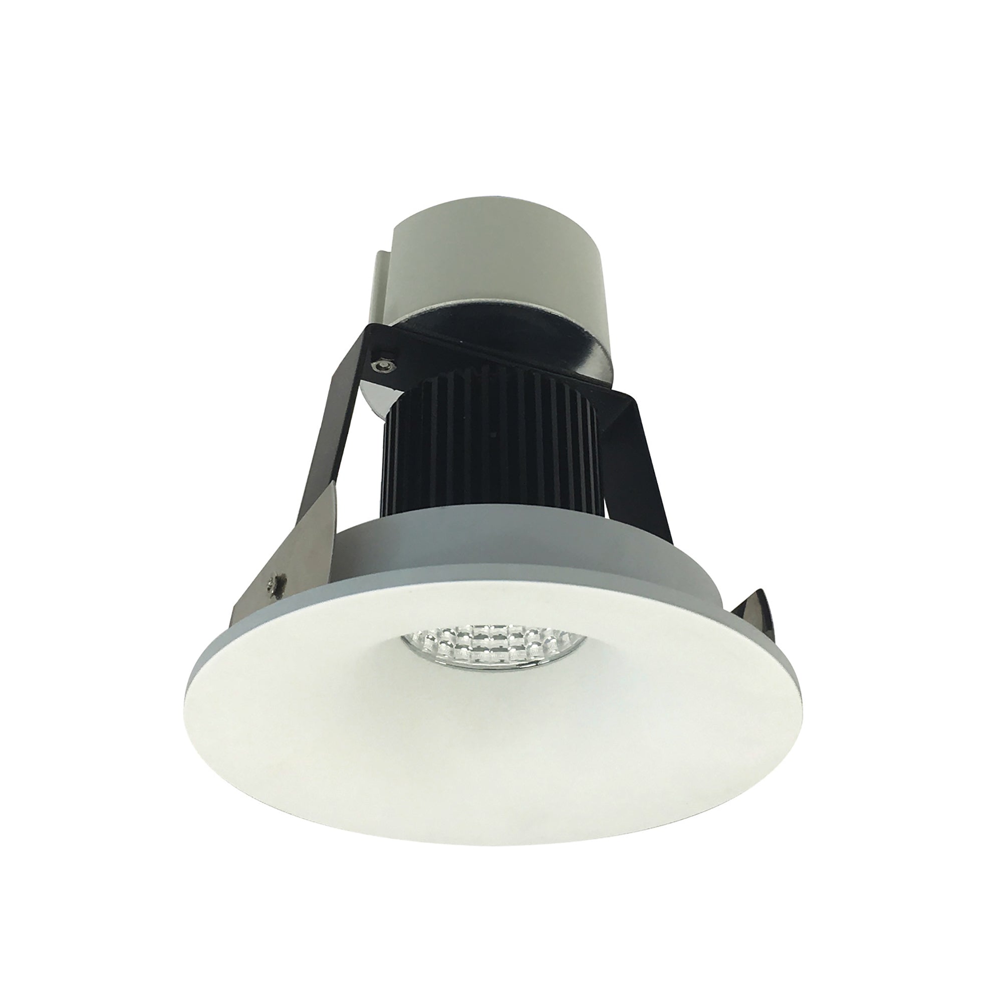 Nora Lighting NIR-4RNB30XWW/10 - Recessed - 4 Inch Iolite LED Round Bullnose Retrofit, 1000lm / 12W, 3000K, White Finish