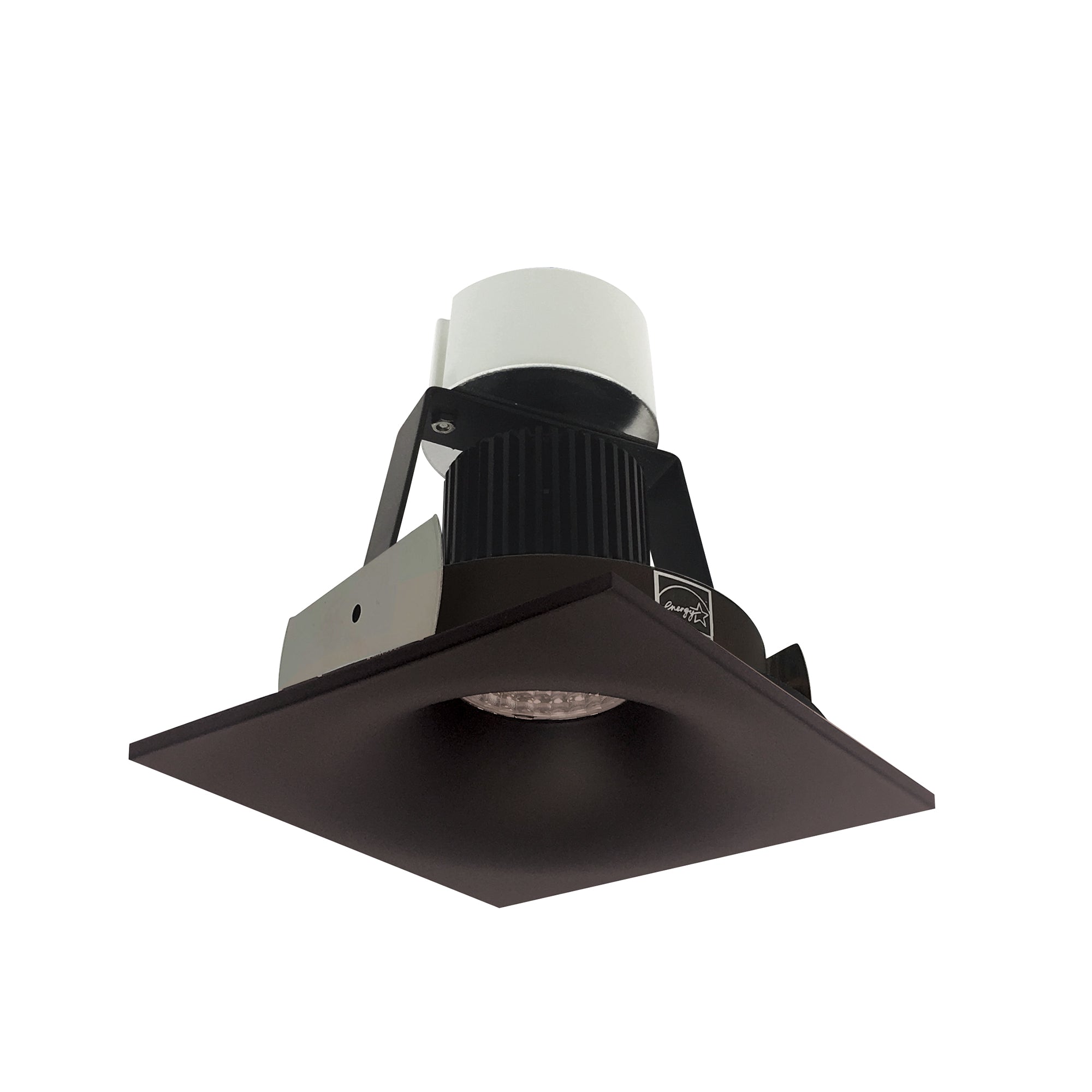 Nora Lighting NIR-4SNB30XBZ/10 - Recessed - 4 Inch Iolite LED Square Bullnose Retrofit, 1000lm / 12W, 3000K, Bronze Finish