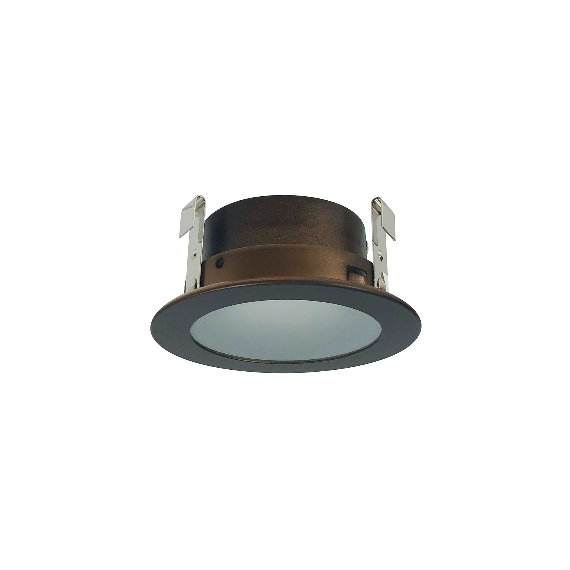 Nora Lighting NL-3326BZ - Recessed - 3 Inch Frosted Flat Lens with Reflector, Bronze