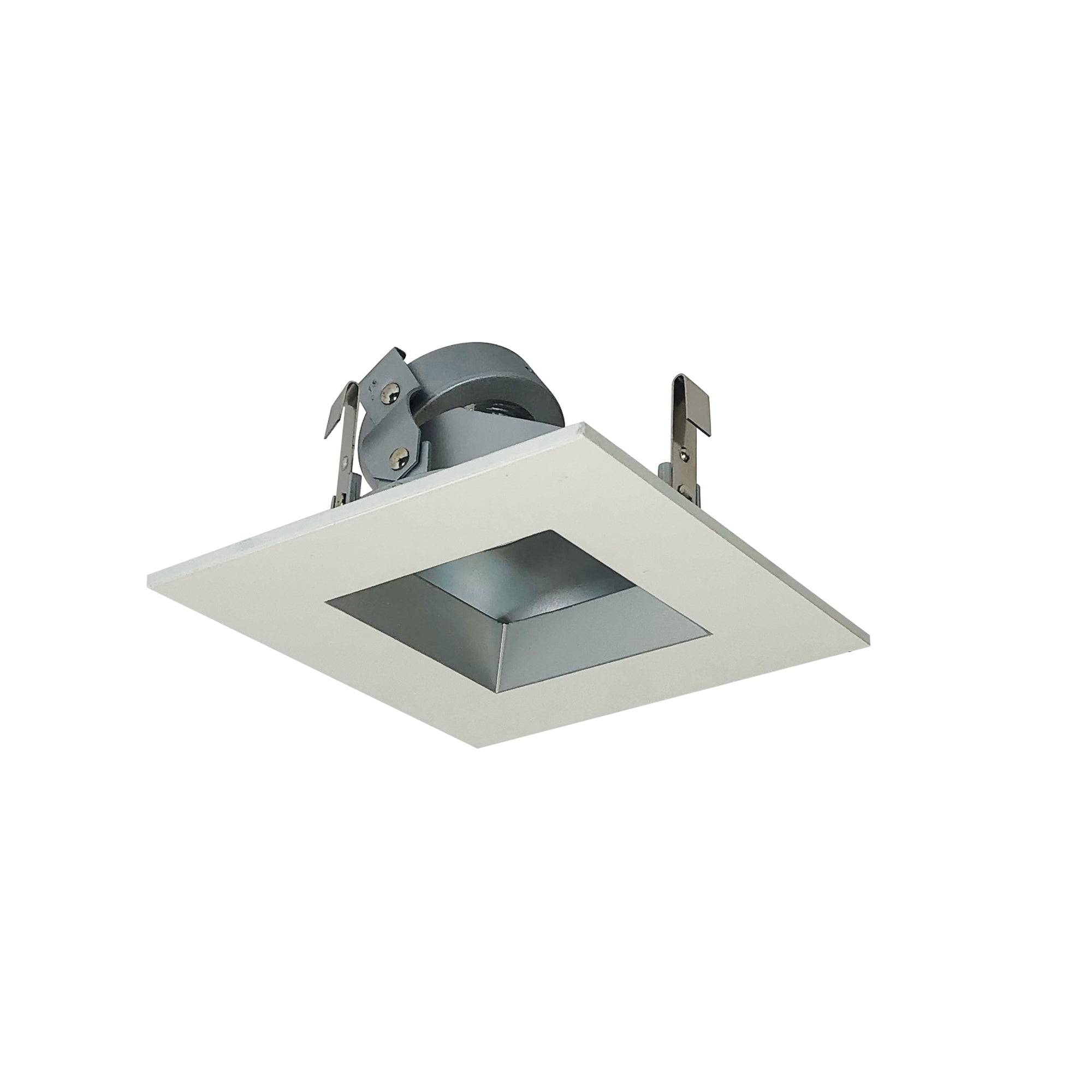 Nora Lighting NL-4857HZHZW - Recessed - 4 InchSQTRM REGRESS,ADJ,HZ REF,WH