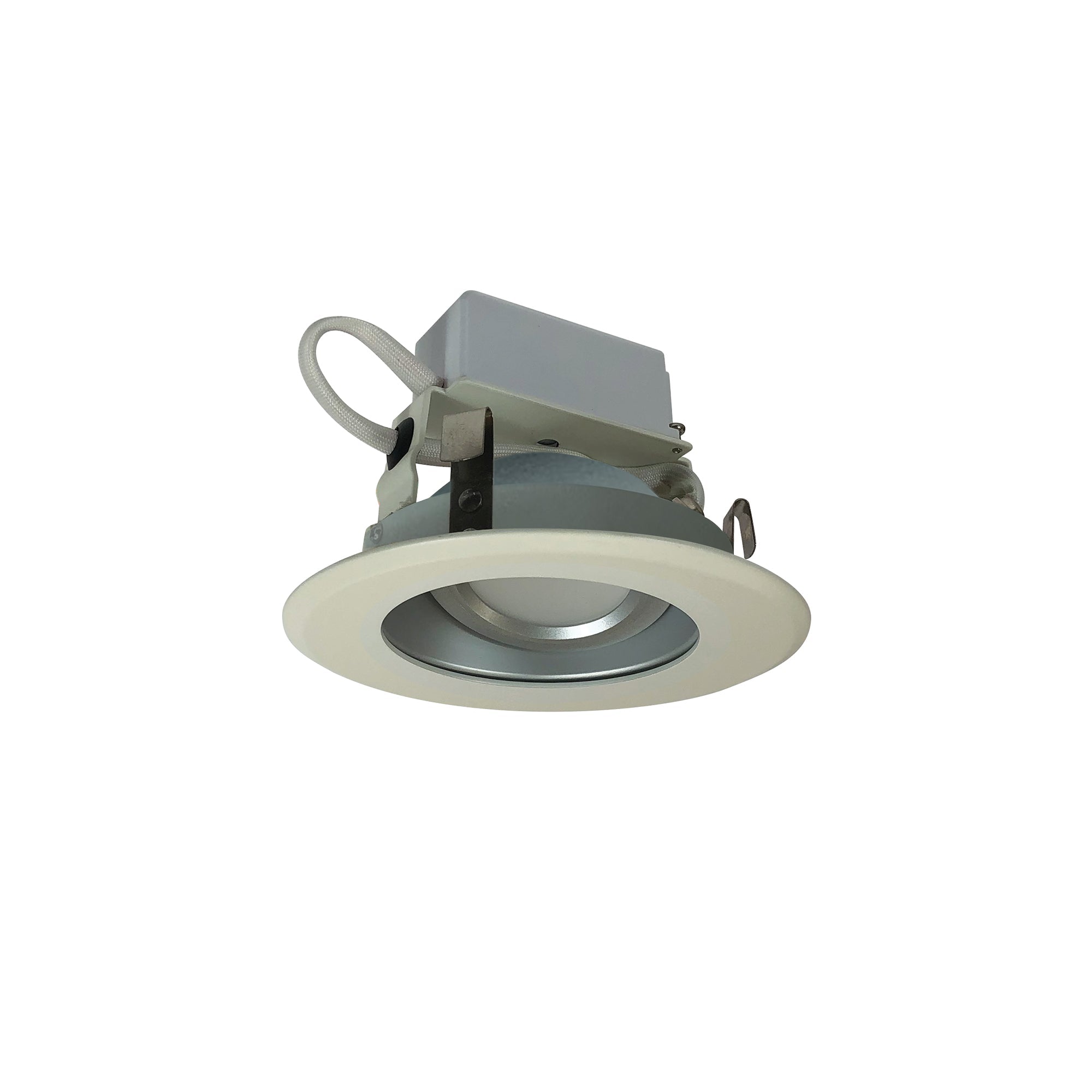 Nora Lighting NLCBC-46927XHZW - Recessed - 4 Inch Cobalt Adjustable LED Retrofit, 1000lm / 12W, 2700K, Haze Reflector / White Flange