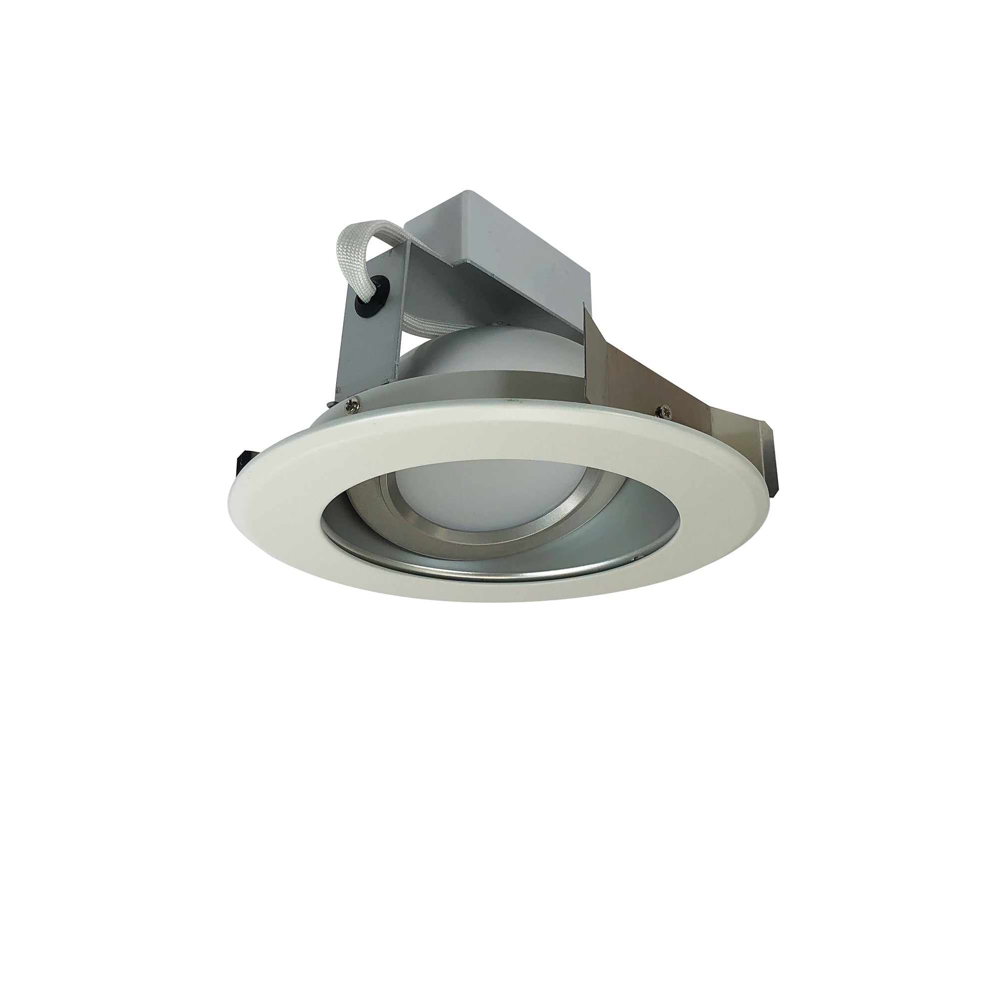 Nora Lighting NLCBC-56940XHZW - Recessed - 5 Inch Cobalt Adjustable LED Retrofit, 1200lm / 14W, 4000K, Haze Reflector / White Flange