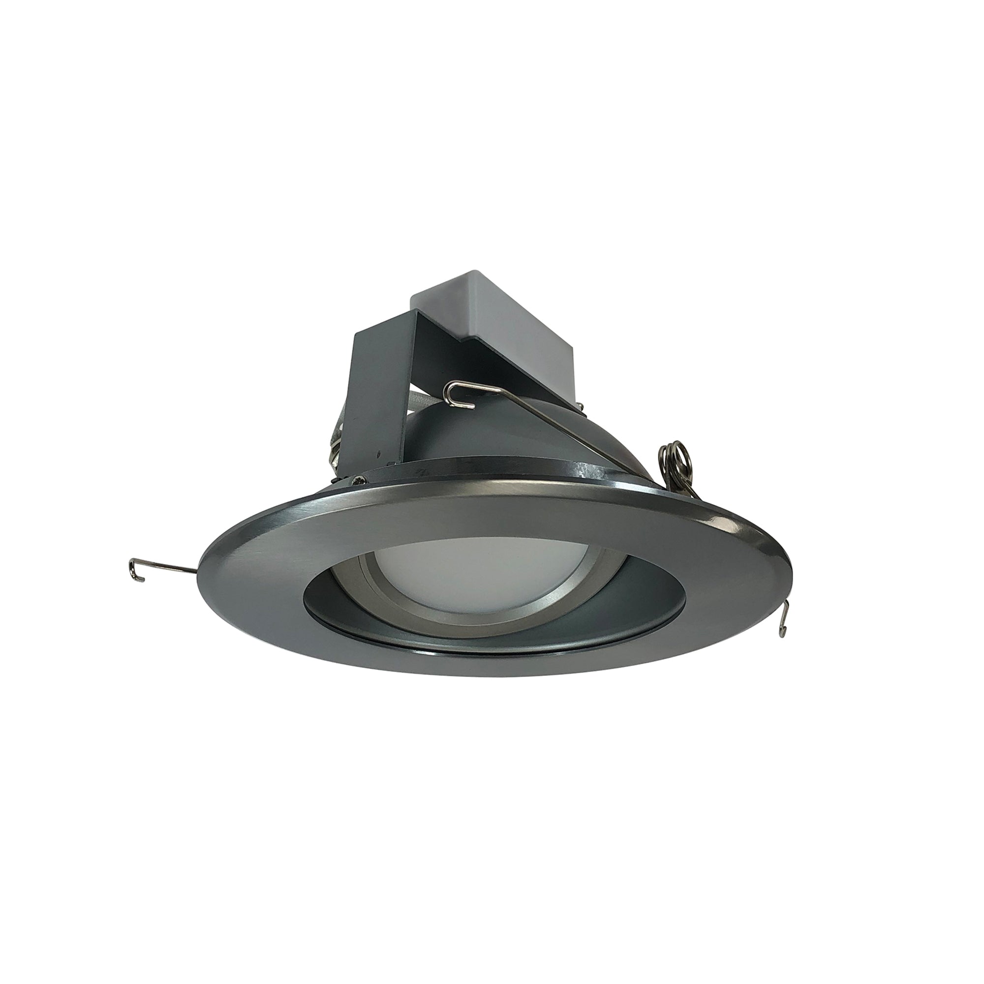 Nora Lighting NLCBC-66927XHZN - Recessed - 6 Inch Cobalt Adjustable LED Retrofit, 1200lm / 14W, 2700K, Haze Reflector / Natural Metal Flange