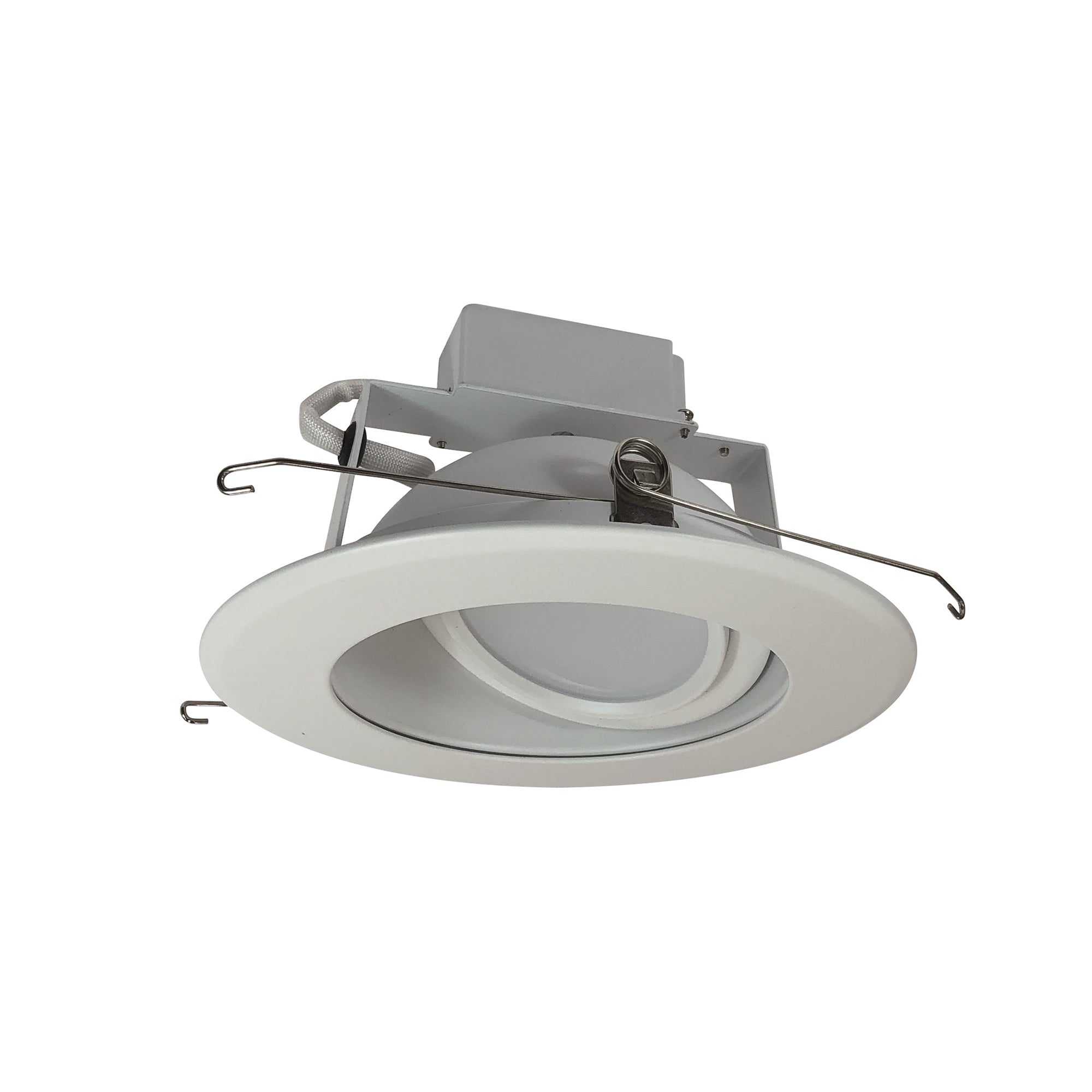 Nora Lighting NLCBC-66935XWW - Recessed - 6 Inch Cobalt Adjustable LED Retrofit, 1200lm / 14W, 3500K, White Reflector / White Flange