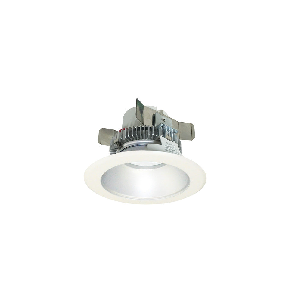 Nora Lighting NLCBC2-45135HZW/AEM 4 Cobalt Click LED Retrofit, Round Reflector, 750lm 10W, 3500K, Haze Reflector White Flange, Pre-Wired for Emergency