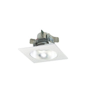 Nora Lighting NLCBC2-45327DW/ALE4 - Recessed - 4 Inch Cobalt Click LED Retrofit, Square Reflector with Round Aperture, 750lm / 10W, 2700K, Diffused Clear Reflector / White Flange, 120V-277V input; Triac / ELV / 0-10V dimming
