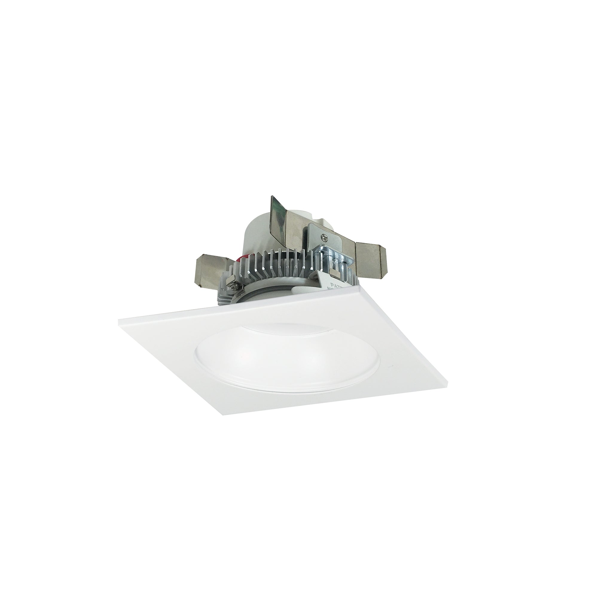 Nora Lighting NLCBC2-45335WW/A - Recessed - 4 Inch Cobalt Click LED Retrofit, Square Reflector with Round Aperture, 750lm / 10W, 3500K, White Reflector / White Flange